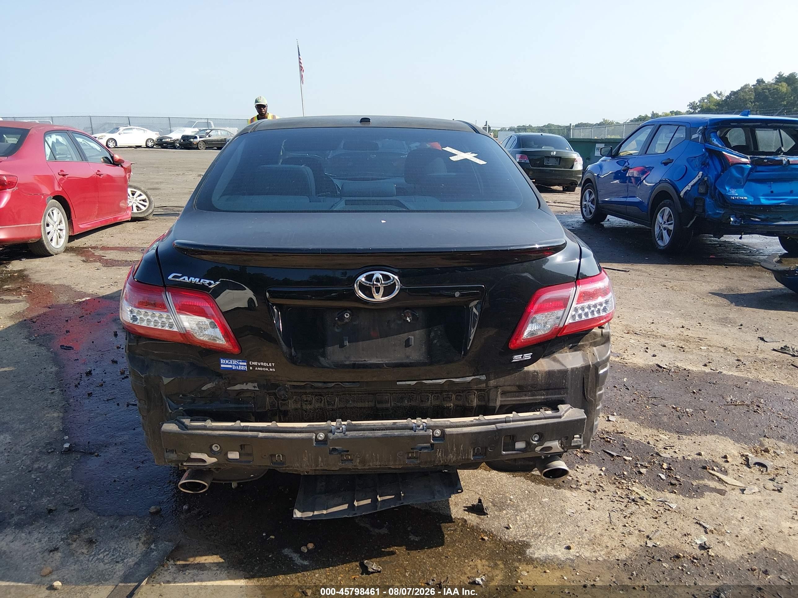 2011 Toyota Camry Se Черный vin: 4T1BF3EK6BU728898