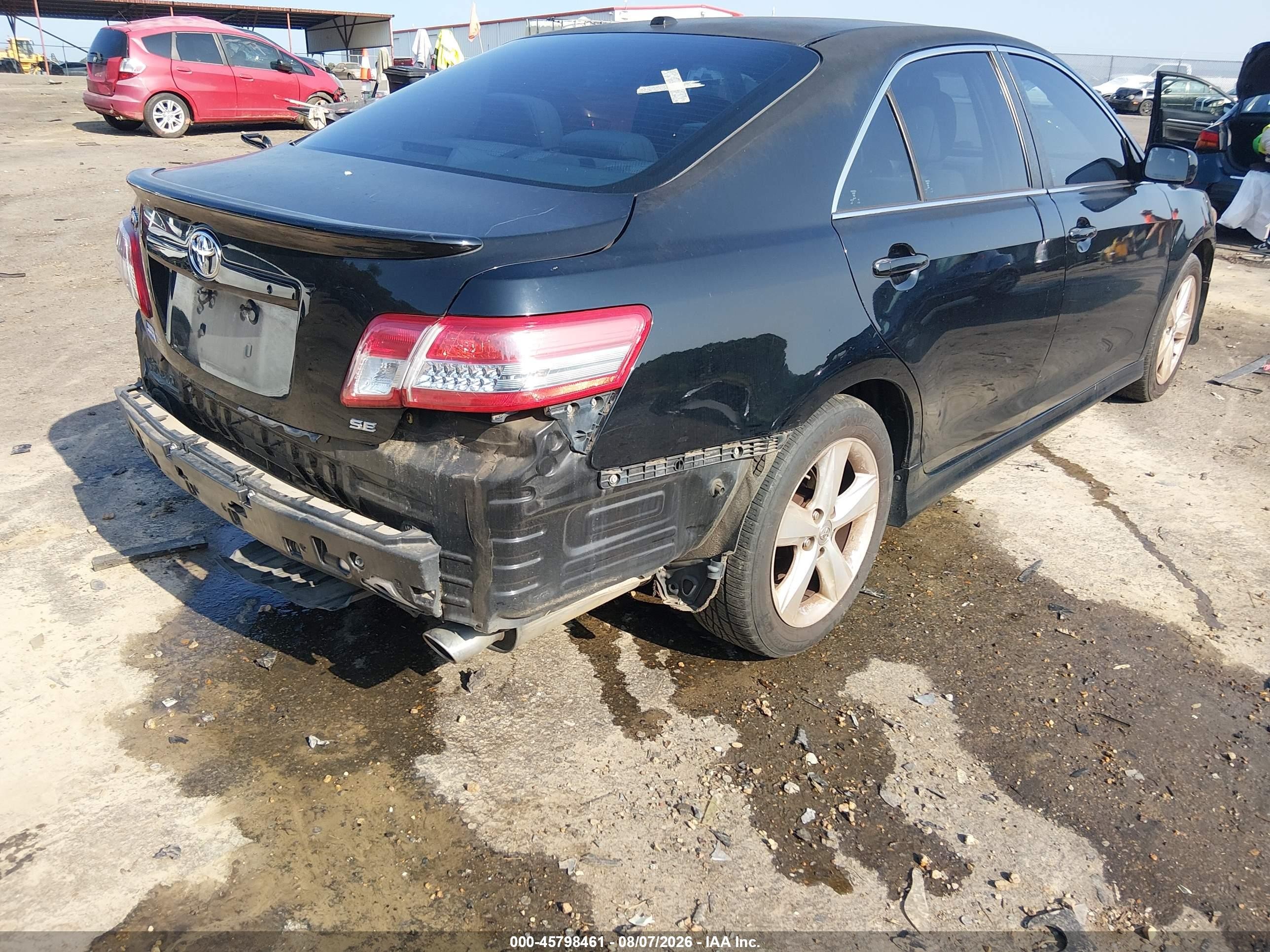 2011 Toyota Camry Se Черный vin: 4T1BF3EK6BU728898