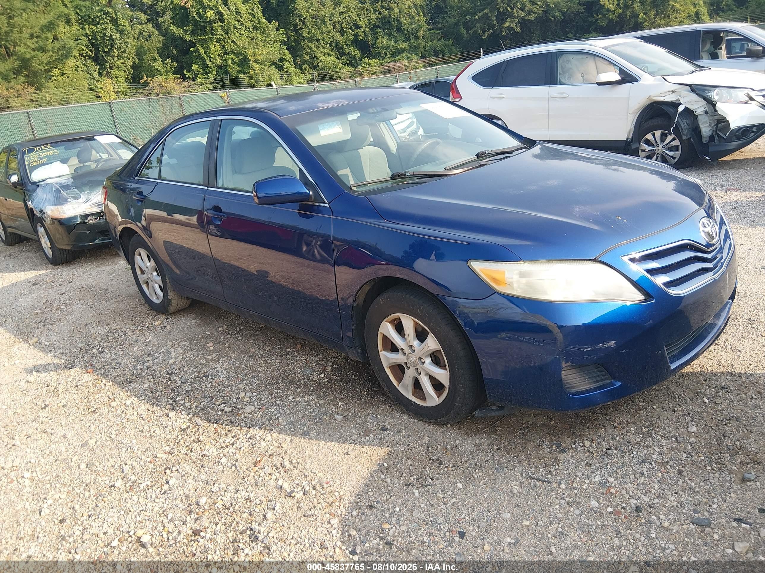 2011 Toyota Camry Le Blue vin: 4T1BF3EK6BU735057