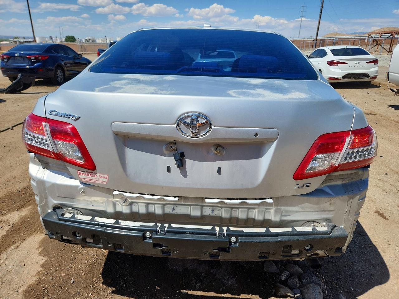 2011 Toyota Camry Le Silver vin: 4T1BF3EK6BU757706