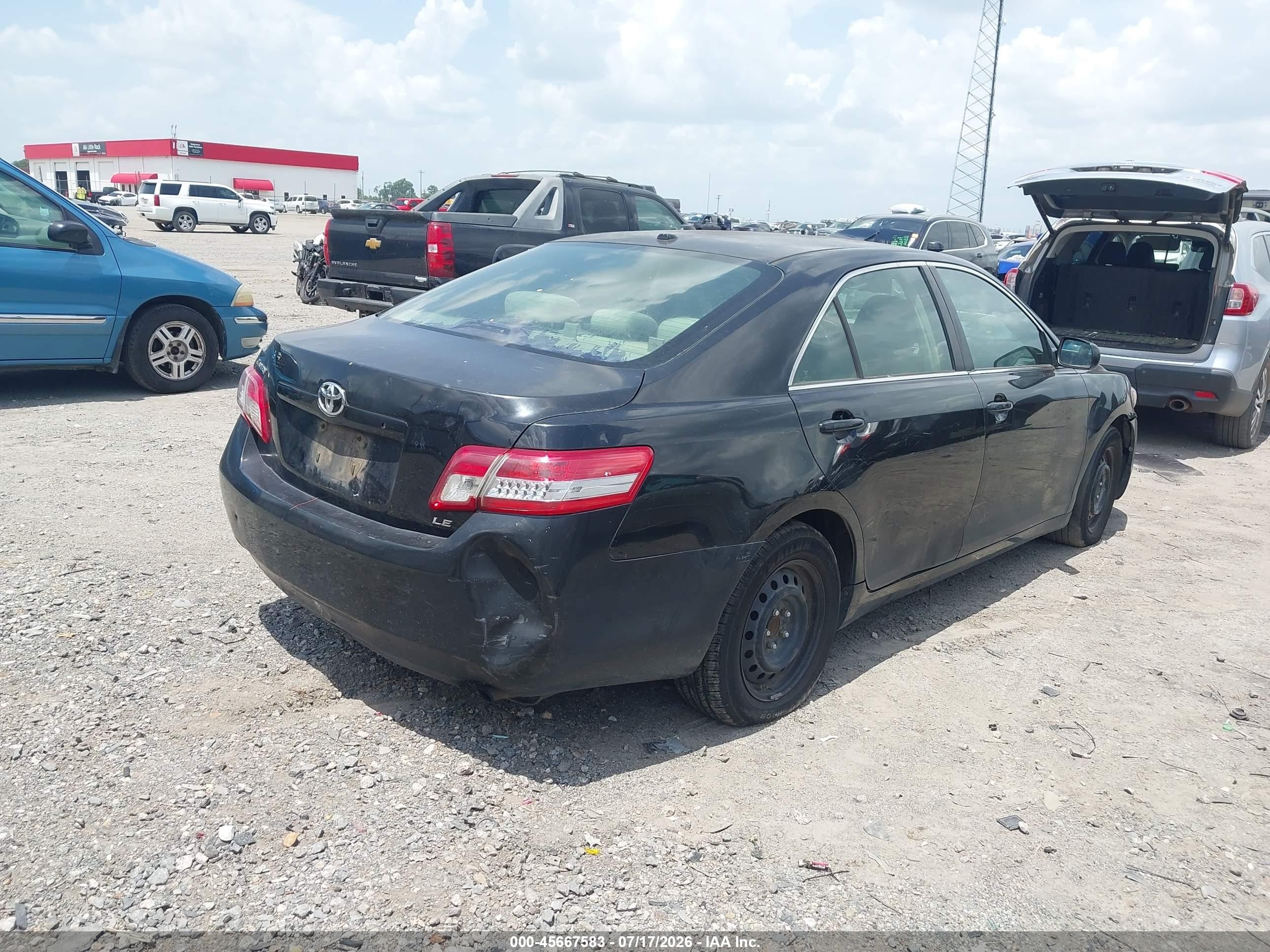 2011 Toyota Camry Le Black vin: 4T1BF3EK6BU765255