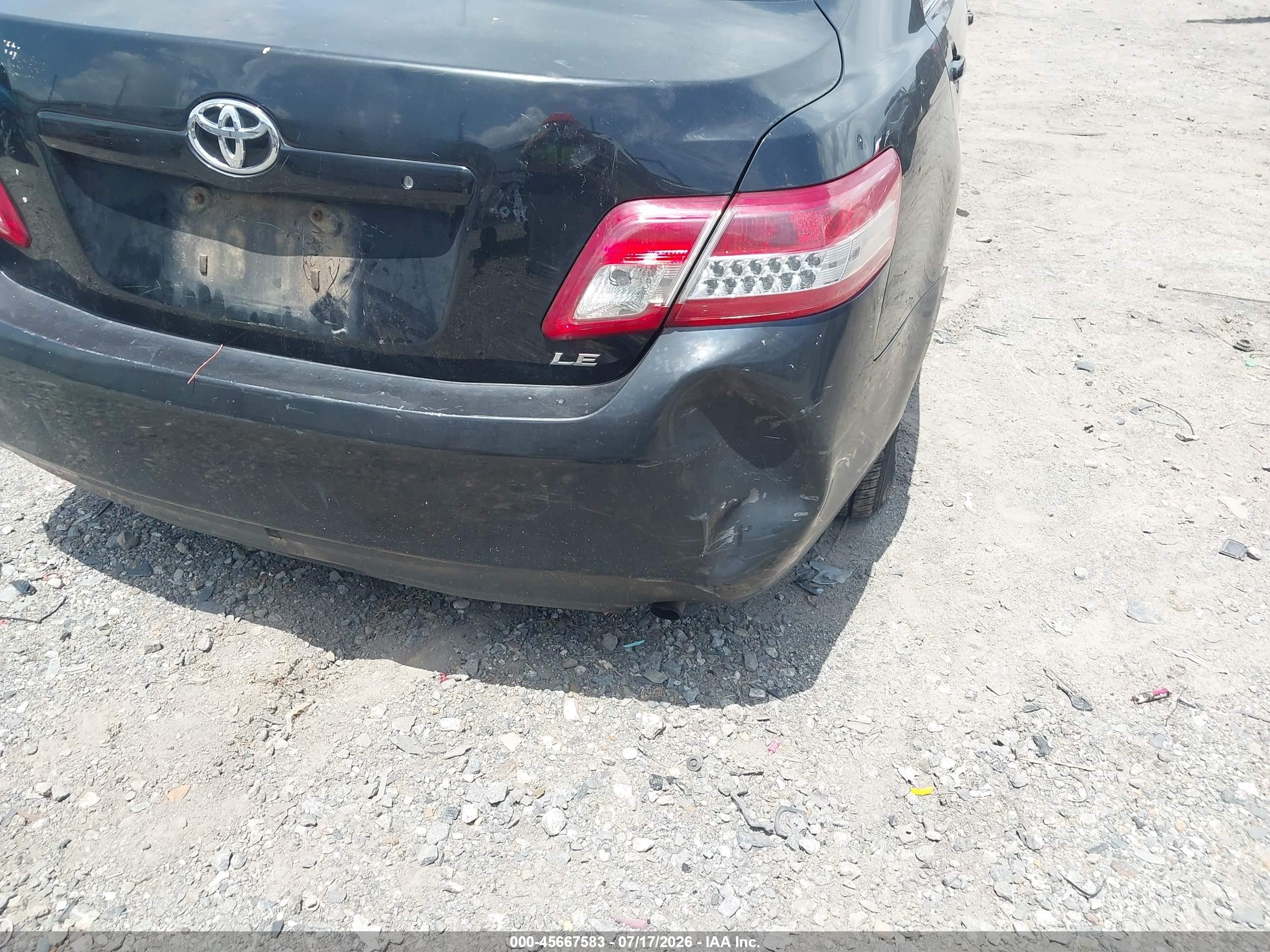 2011 Toyota Camry Le Black vin: 4T1BF3EK6BU765255