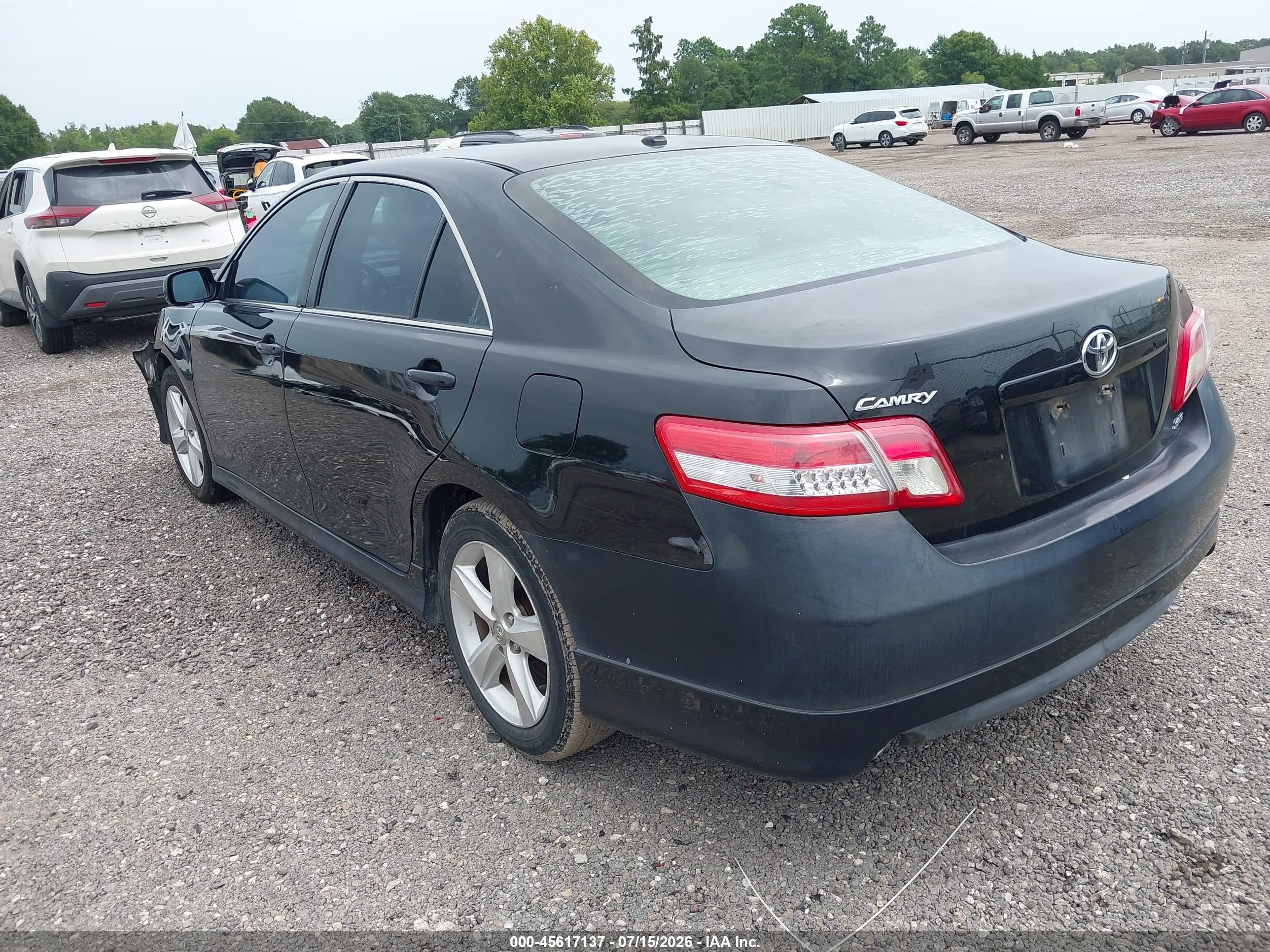 2010 Toyota Camry Se Black vin: 4T1BF3EK7AU006449