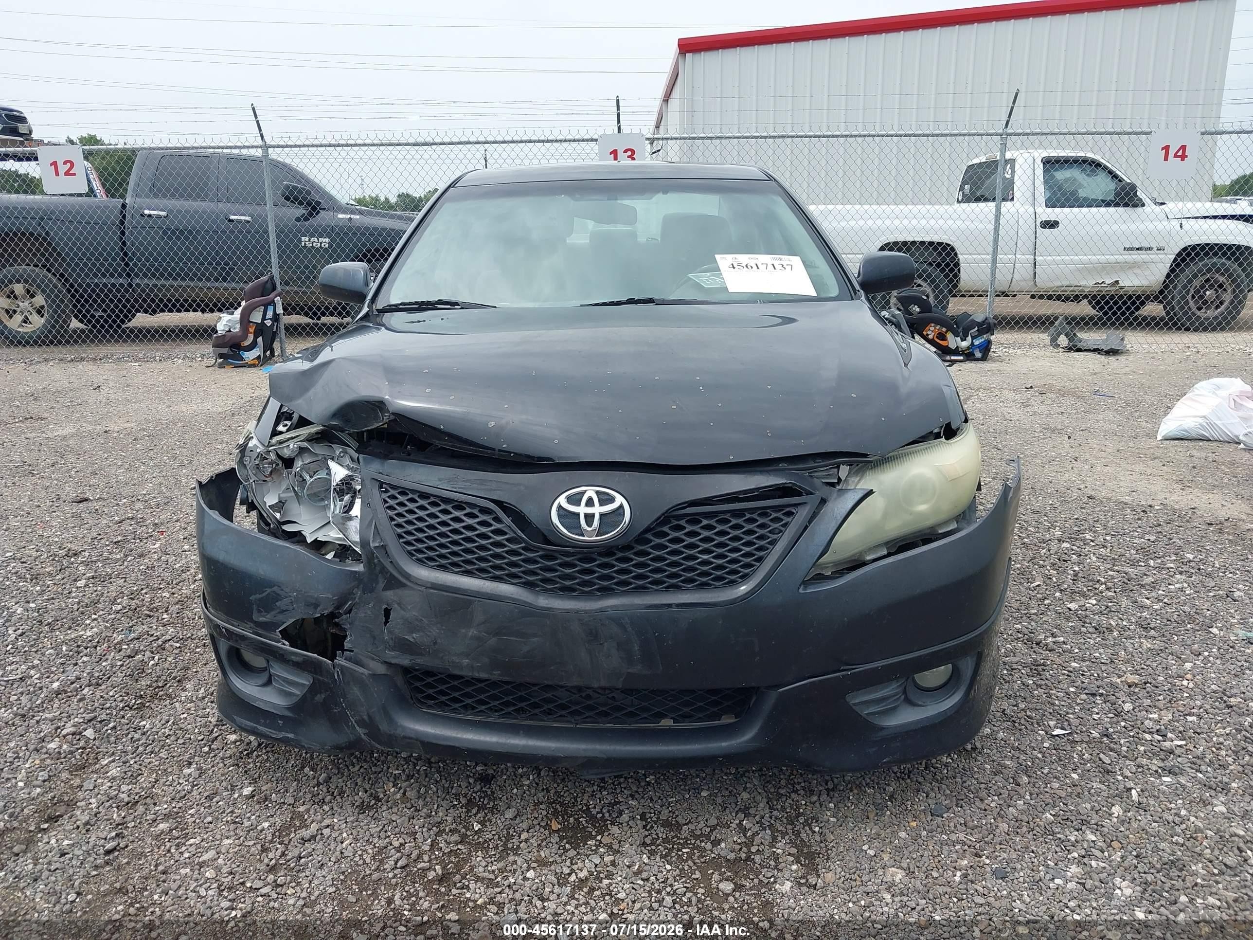 2010 Toyota Camry Se Black vin: 4T1BF3EK7AU006449