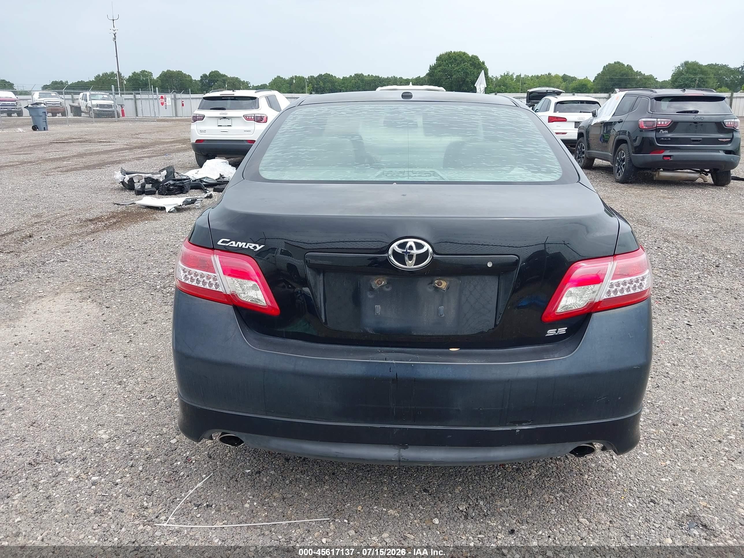 2010 Toyota Camry Se Black vin: 4T1BF3EK7AU006449