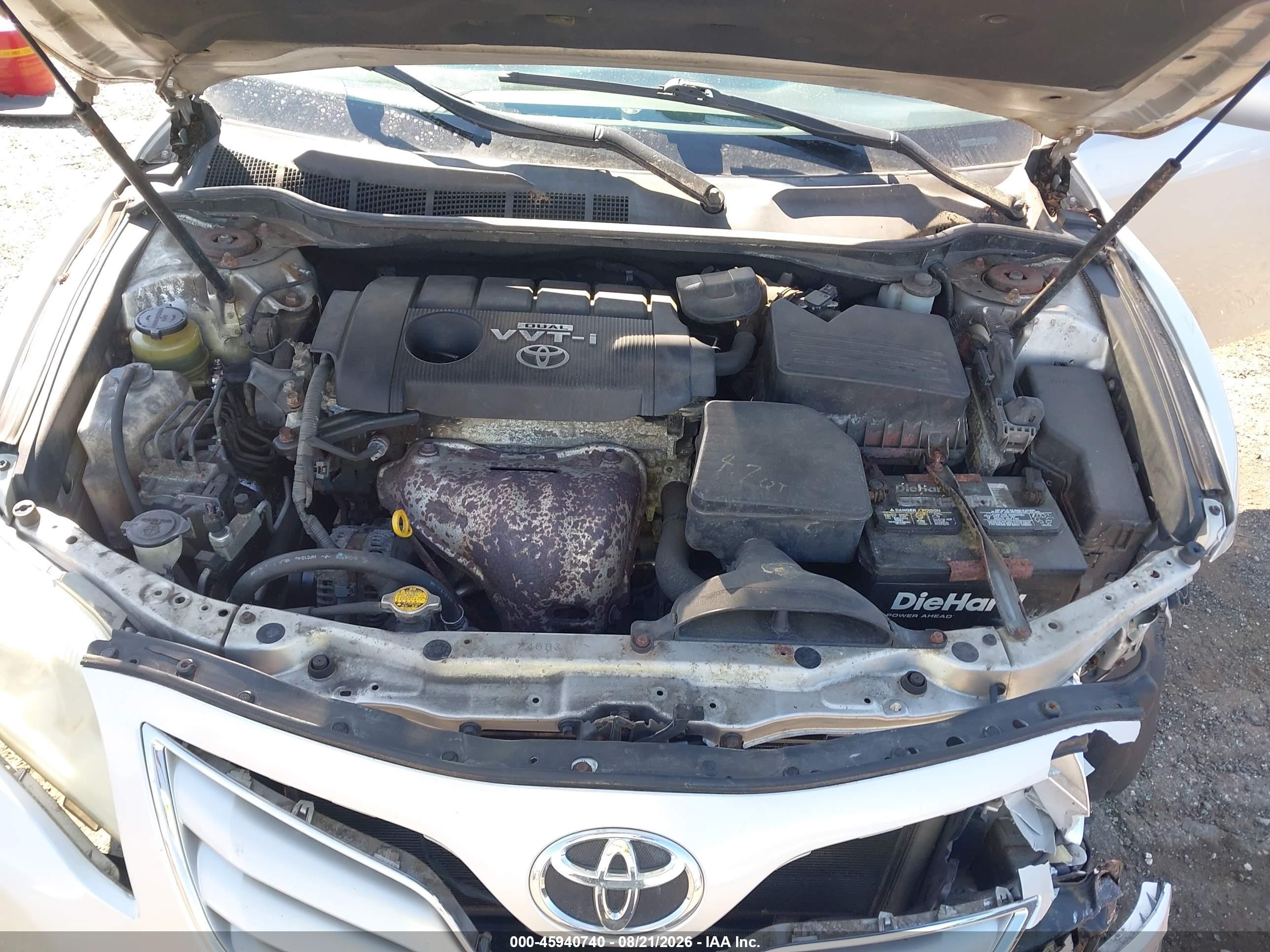 2010 Toyota Camry Le Silver vin: 4T1BF3EK7AU033442