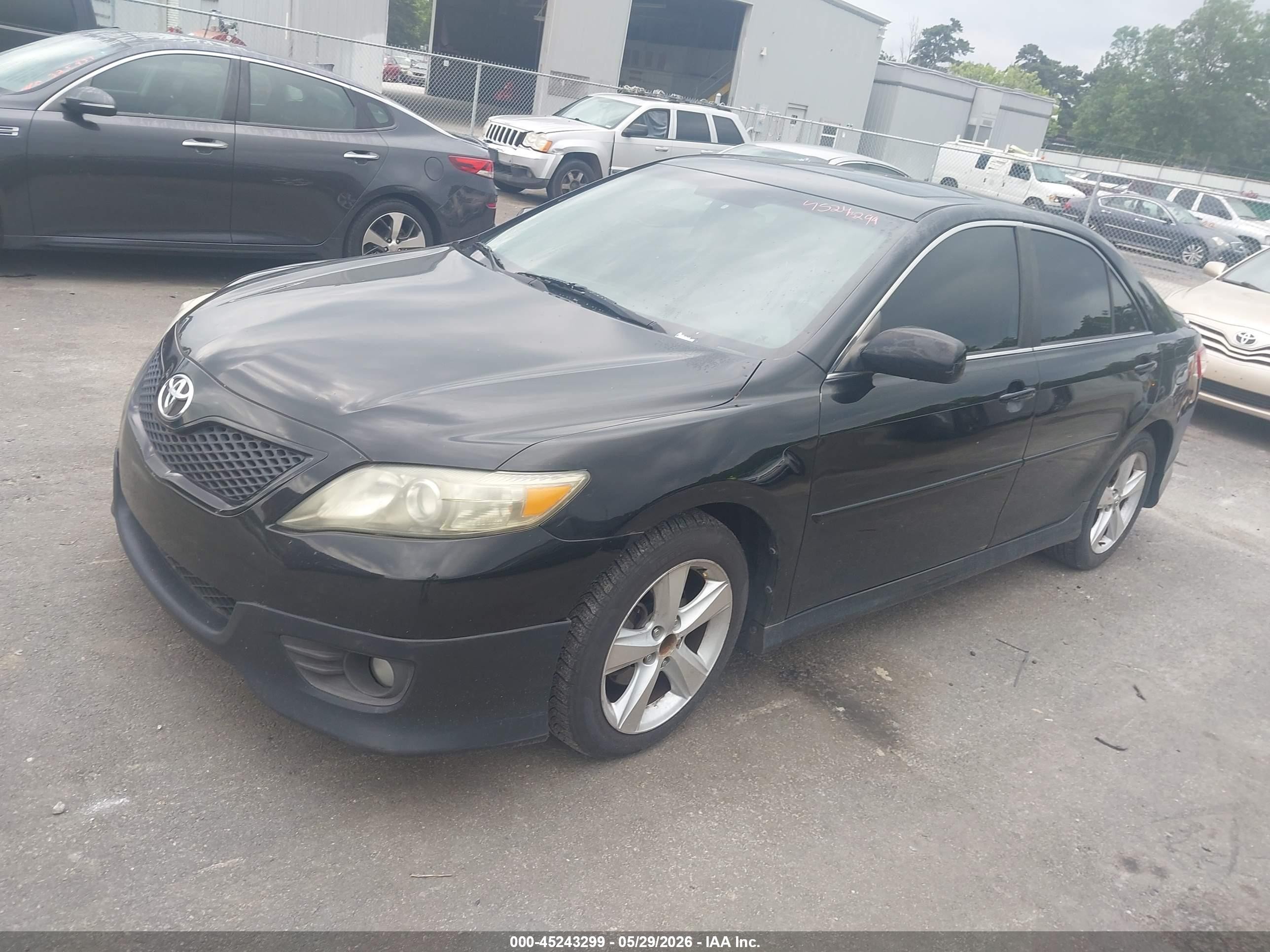 2010 Toyota Camry Se Черный vin: 4T1BF3EK7AU039953