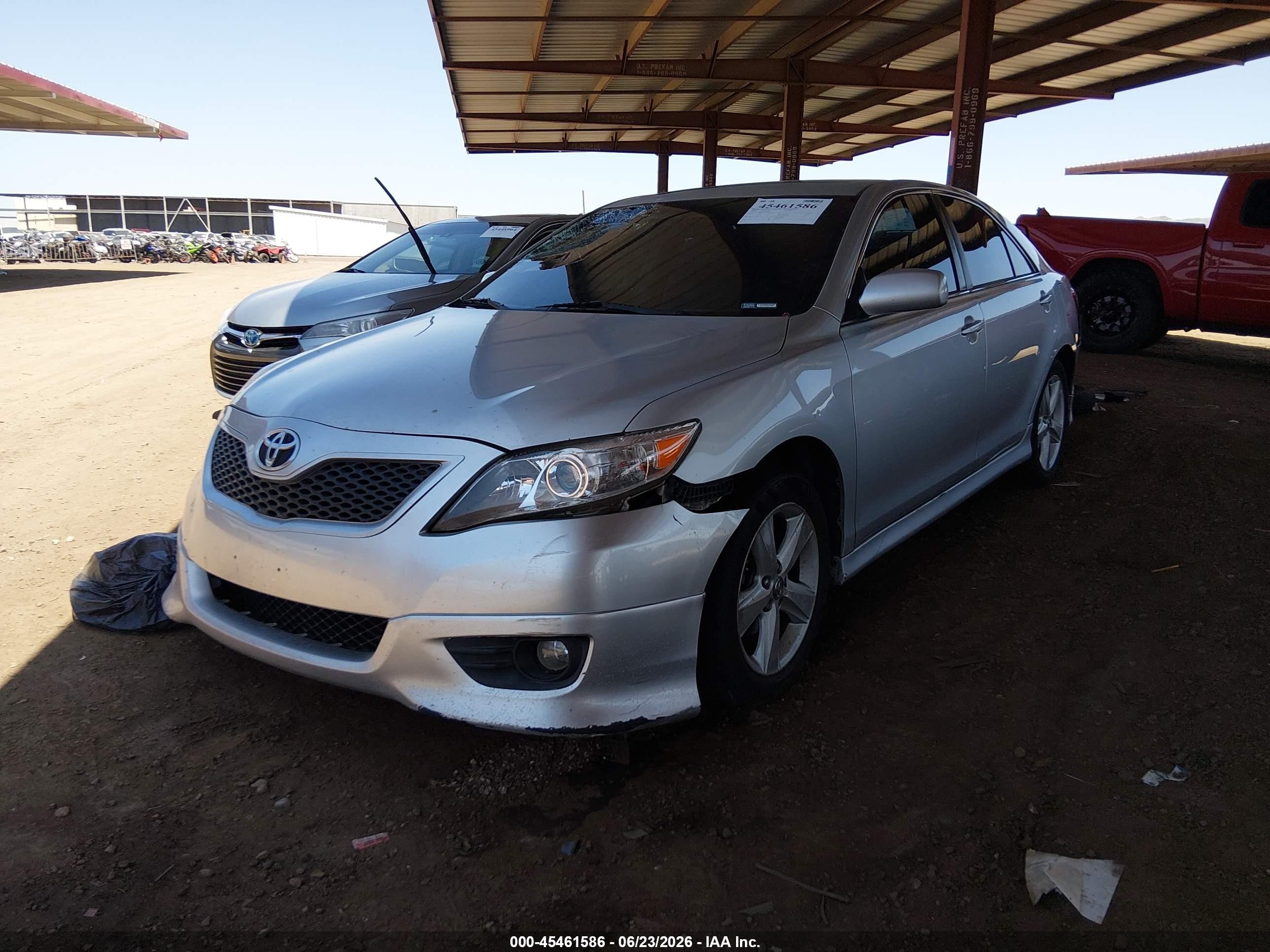 2010 Toyota Camry Se Silver vin: 4T1BF3EK7AU046448