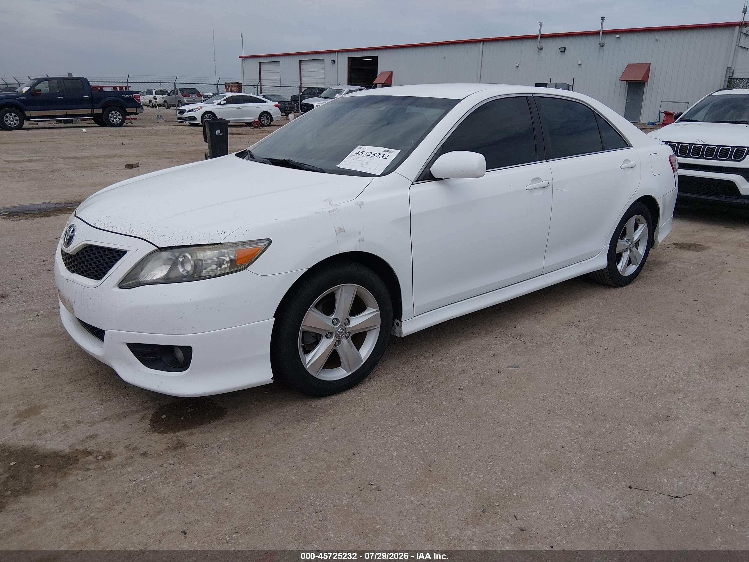 2010 Toyota Camry Se White vin: 4T1BF3EK7AU551986