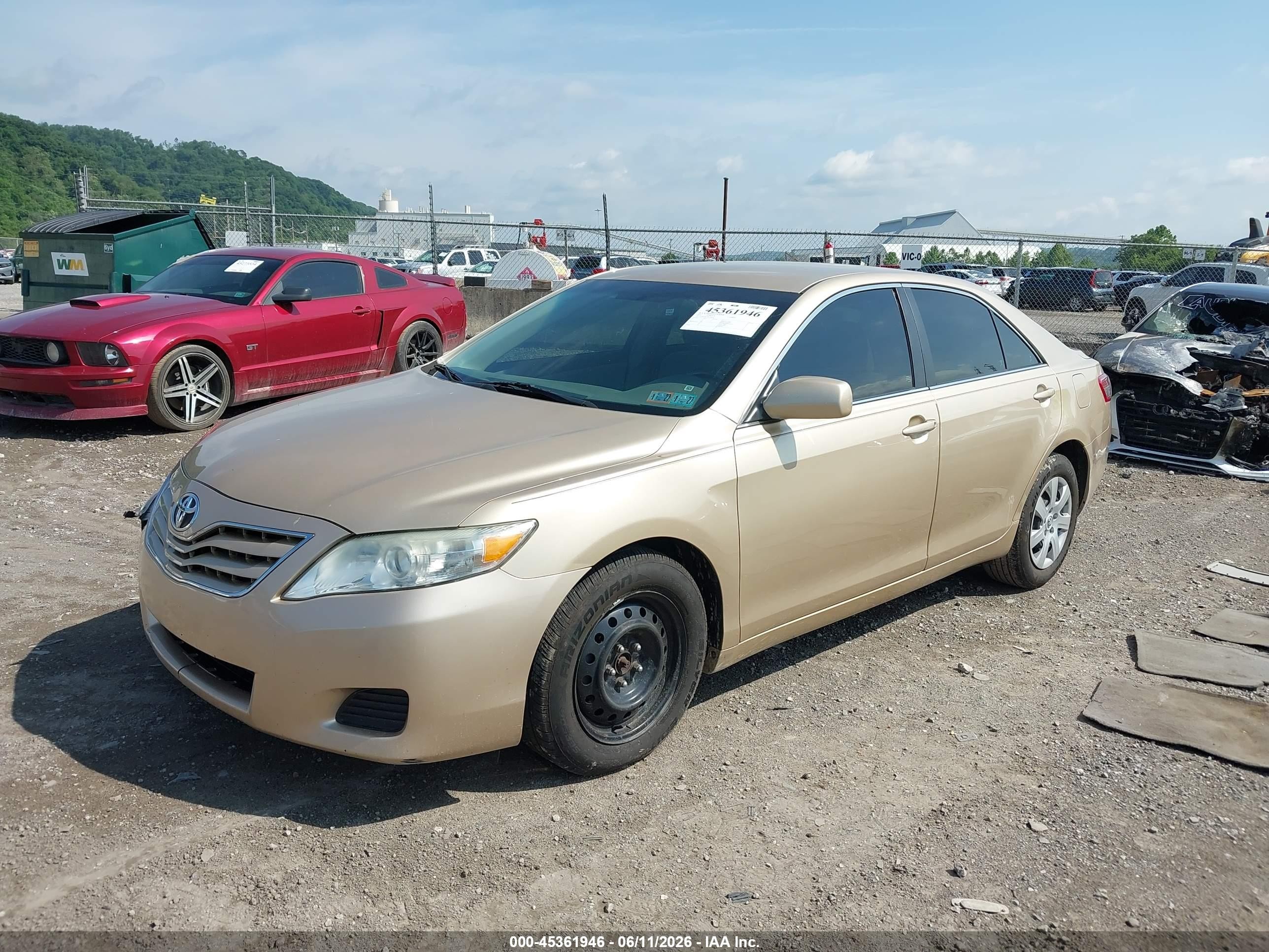 2011 Toyota Camry Le Beige vin: 4T1BF3EK7BU124356