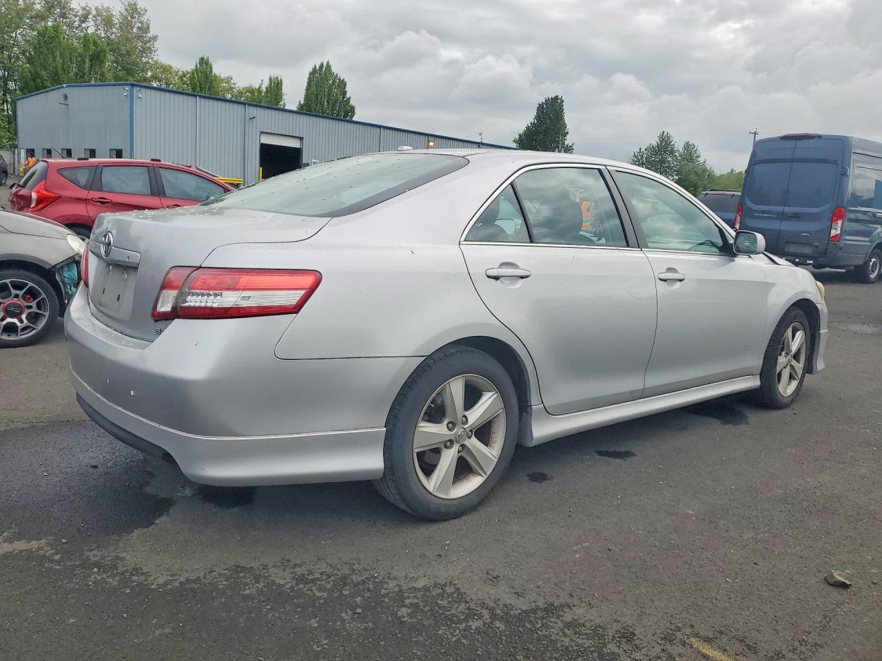 2011 Toyota Camry Se Silver vin: 4T1BF3EK7BU124518