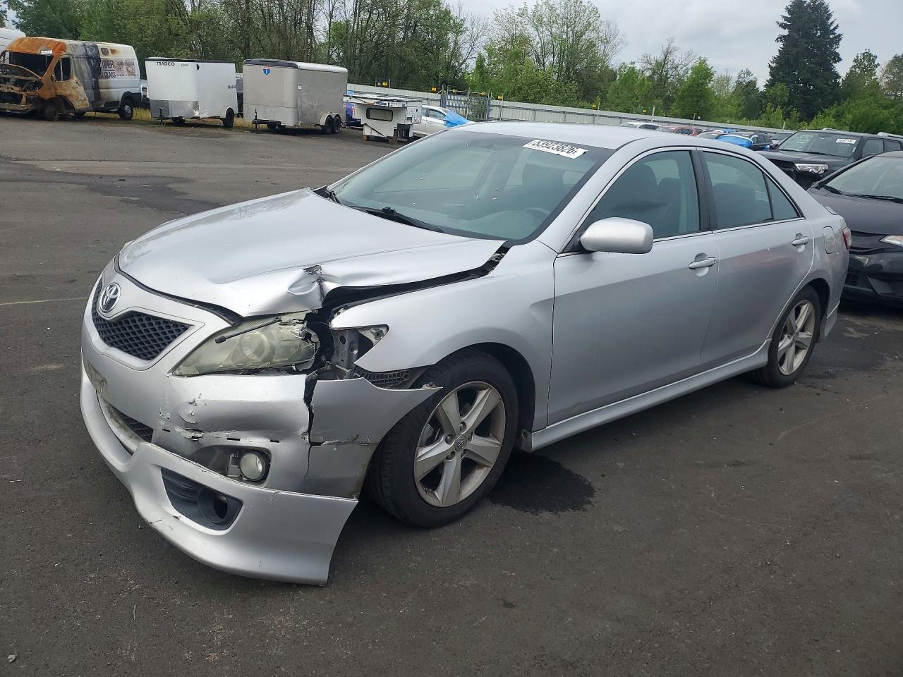 2011 Toyota Camry Se Silver vin: 4T1BF3EK7BU124518