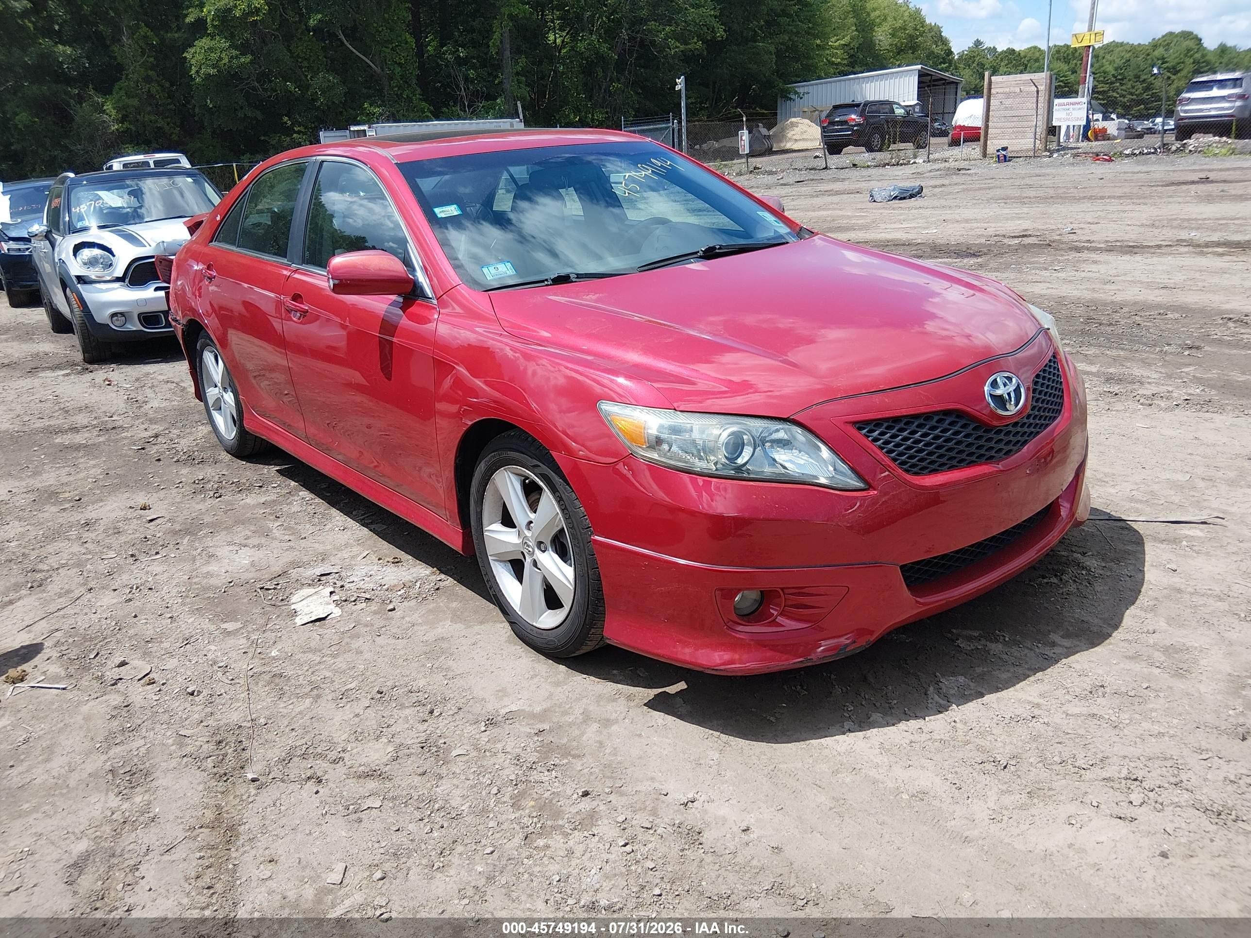 2011 Toyota Camry Se Красный vin: 4T1BF3EK7BU165523