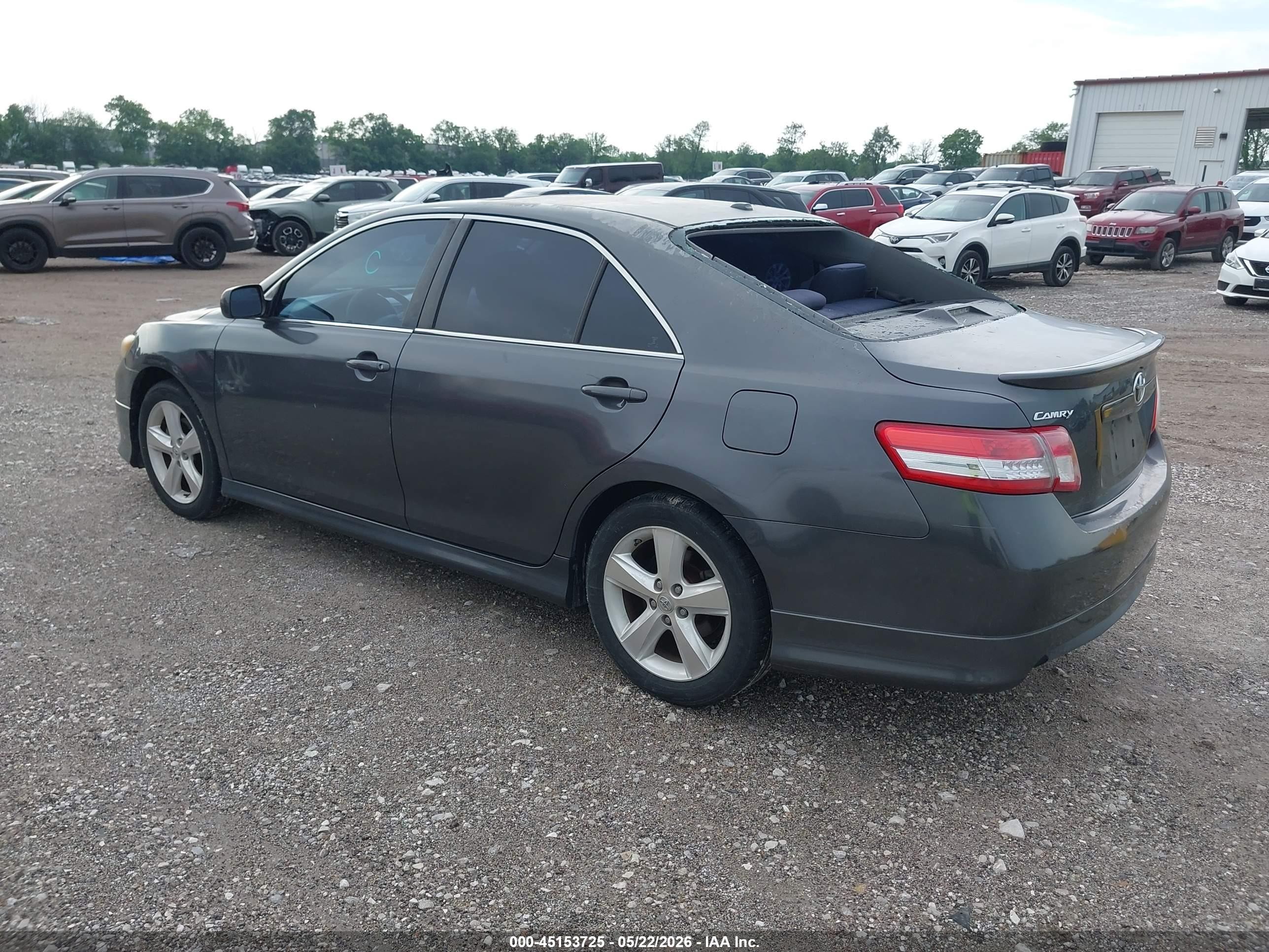 2011 Toyota Camry Se Gray vin: 4T1BF3EK7BU204143