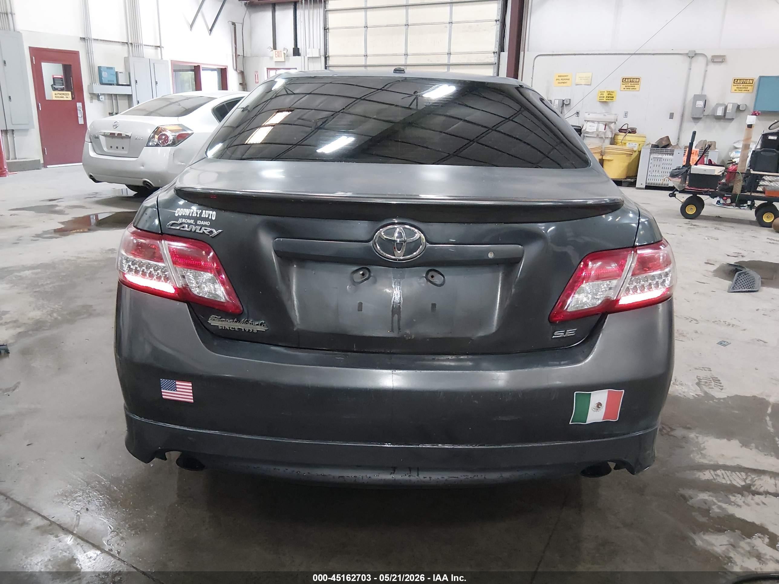 2011 Toyota Camry Se Gray vin: 4T1BF3EK7BU206877