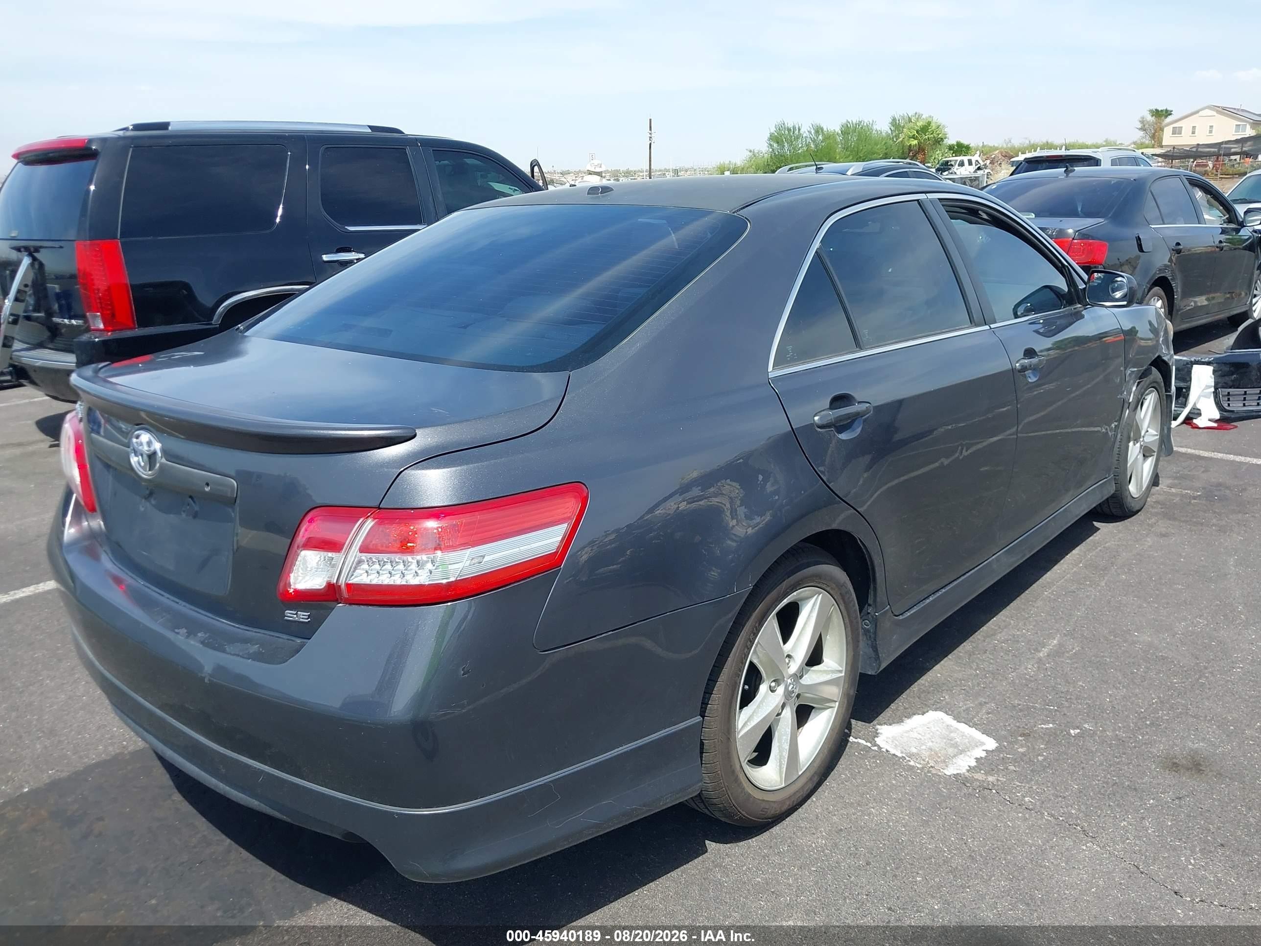 2011 Toyota Camry Se Gray vin: 4T1BF3EK7BU231813