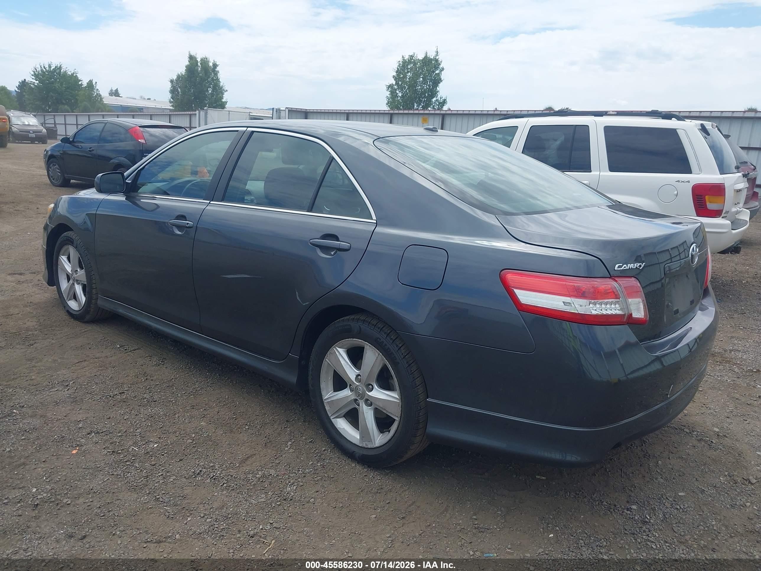 2011 Toyota Camry Se Gray vin: 4T1BF3EK7BU604932