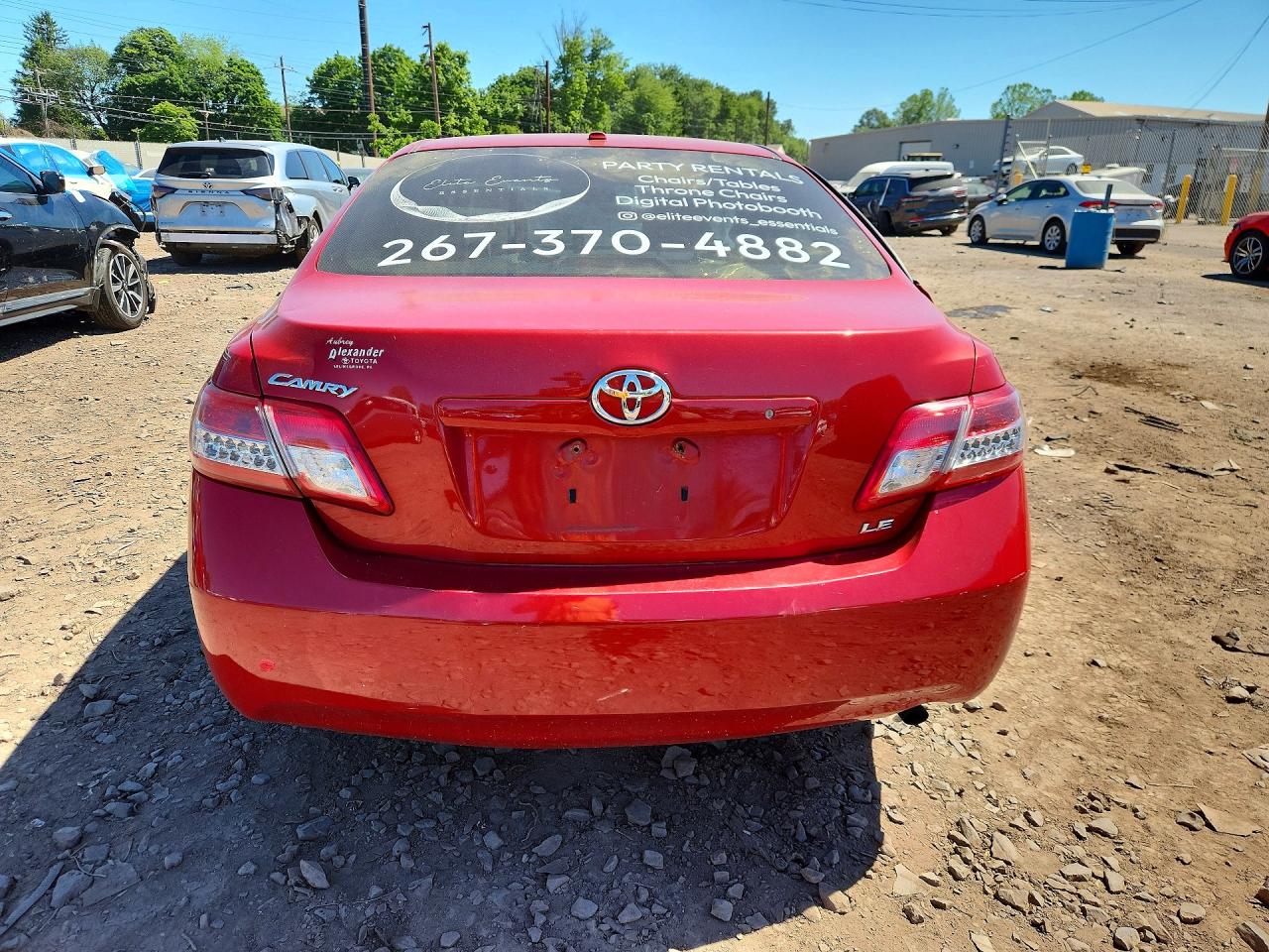 2011 Toyota Camry Le Red vin: 4T1BF3EK7BU622041
