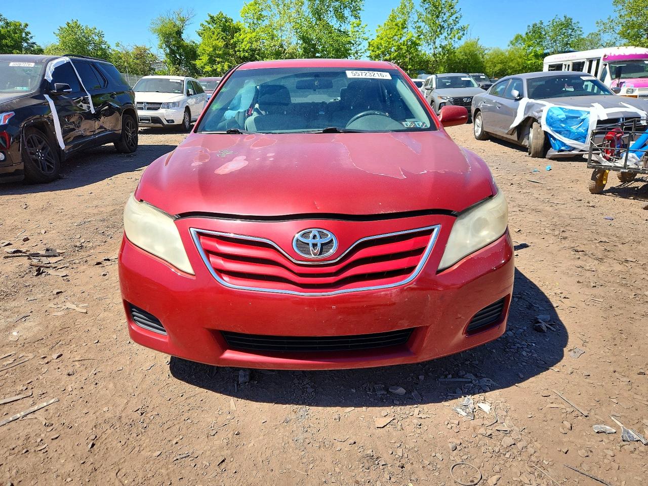 2011 Toyota Camry Le Red vin: 4T1BF3EK7BU622041