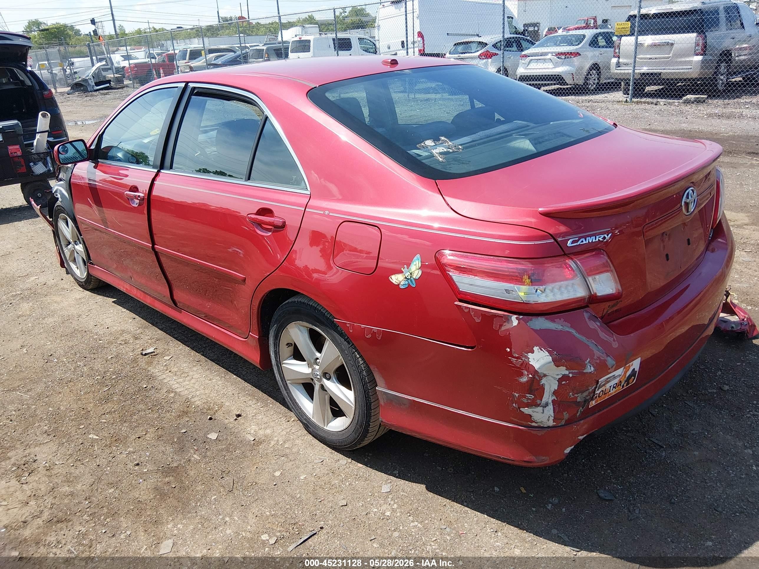 2011 Toyota Camry Se Burgundy vin: 4T1BF3EK7BU642726