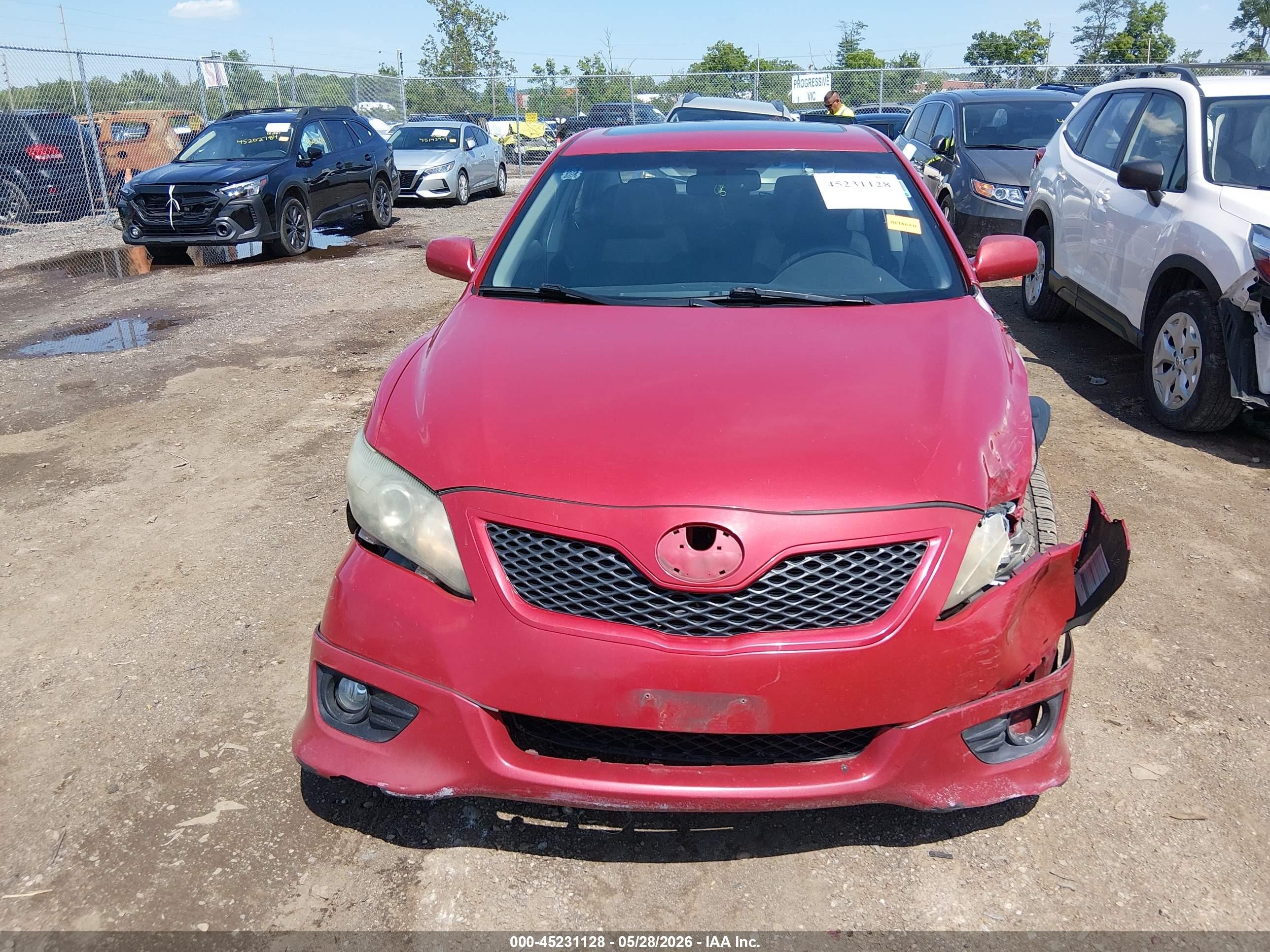 2011 Toyota Camry Se Burgundy vin: 4T1BF3EK7BU642726