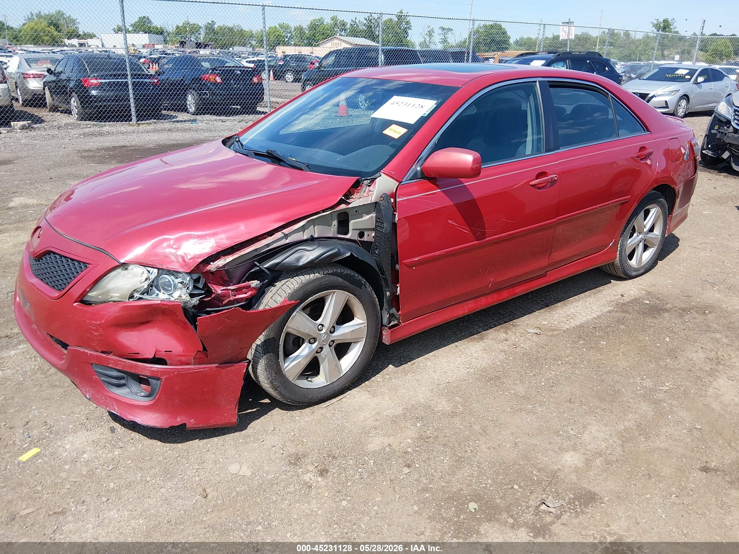 2011 Toyota Camry Se Burgundy vin: 4T1BF3EK7BU642726