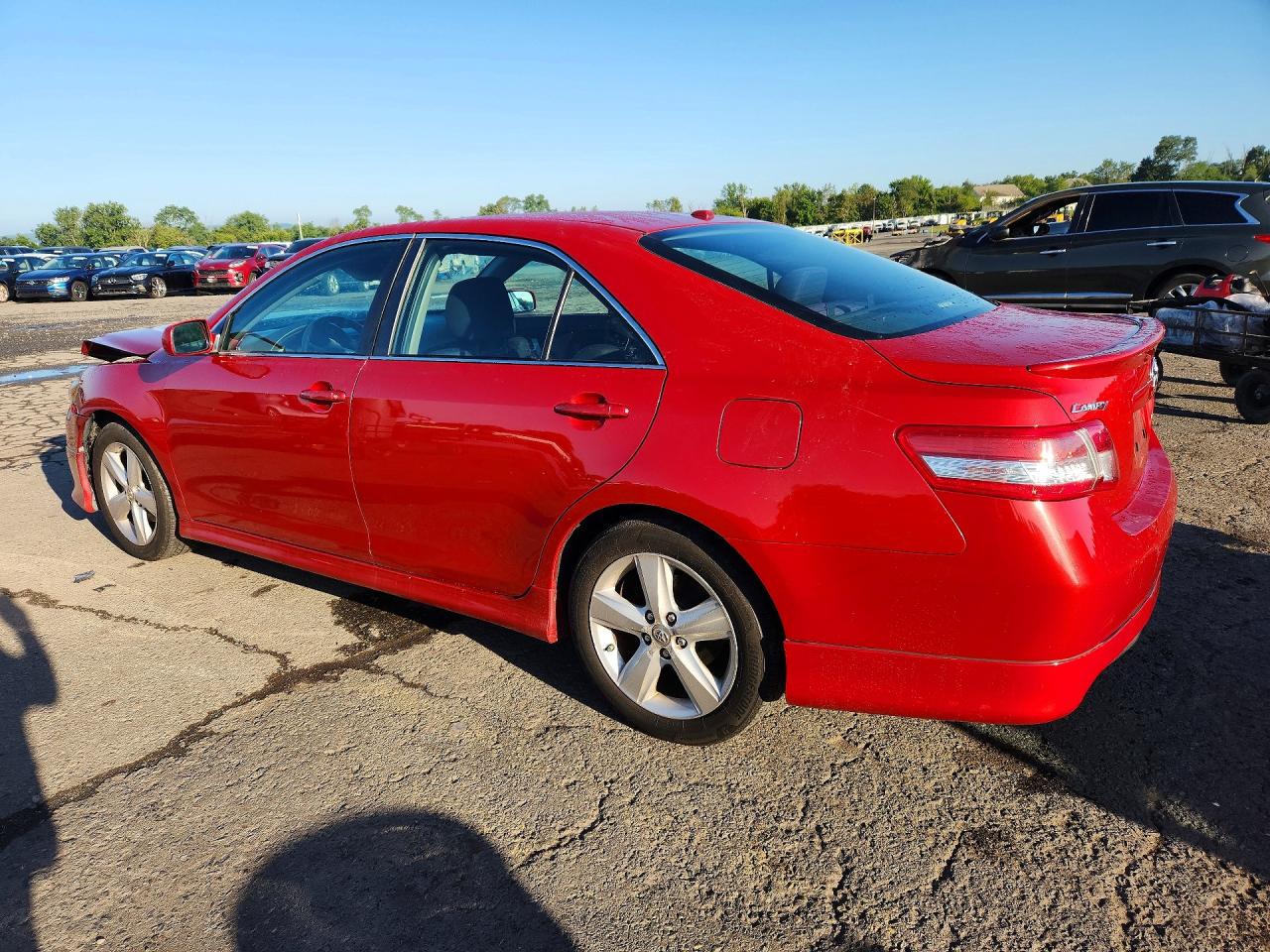 2011 Toyota Camry Se Red vin: 4T1BF3EK7BU673992