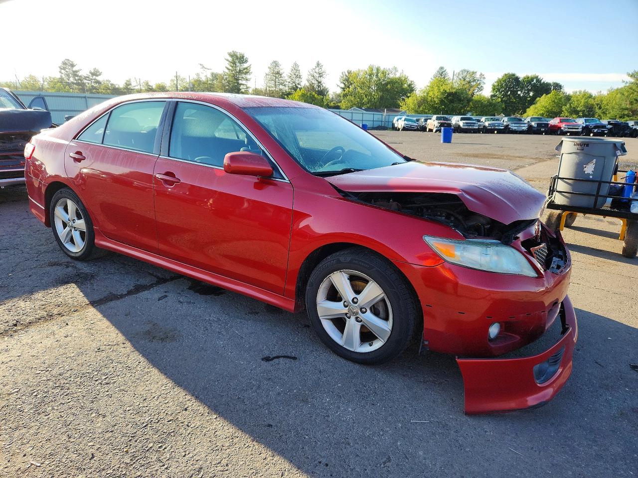 2011 Toyota Camry Se Red vin: 4T1BF3EK7BU673992