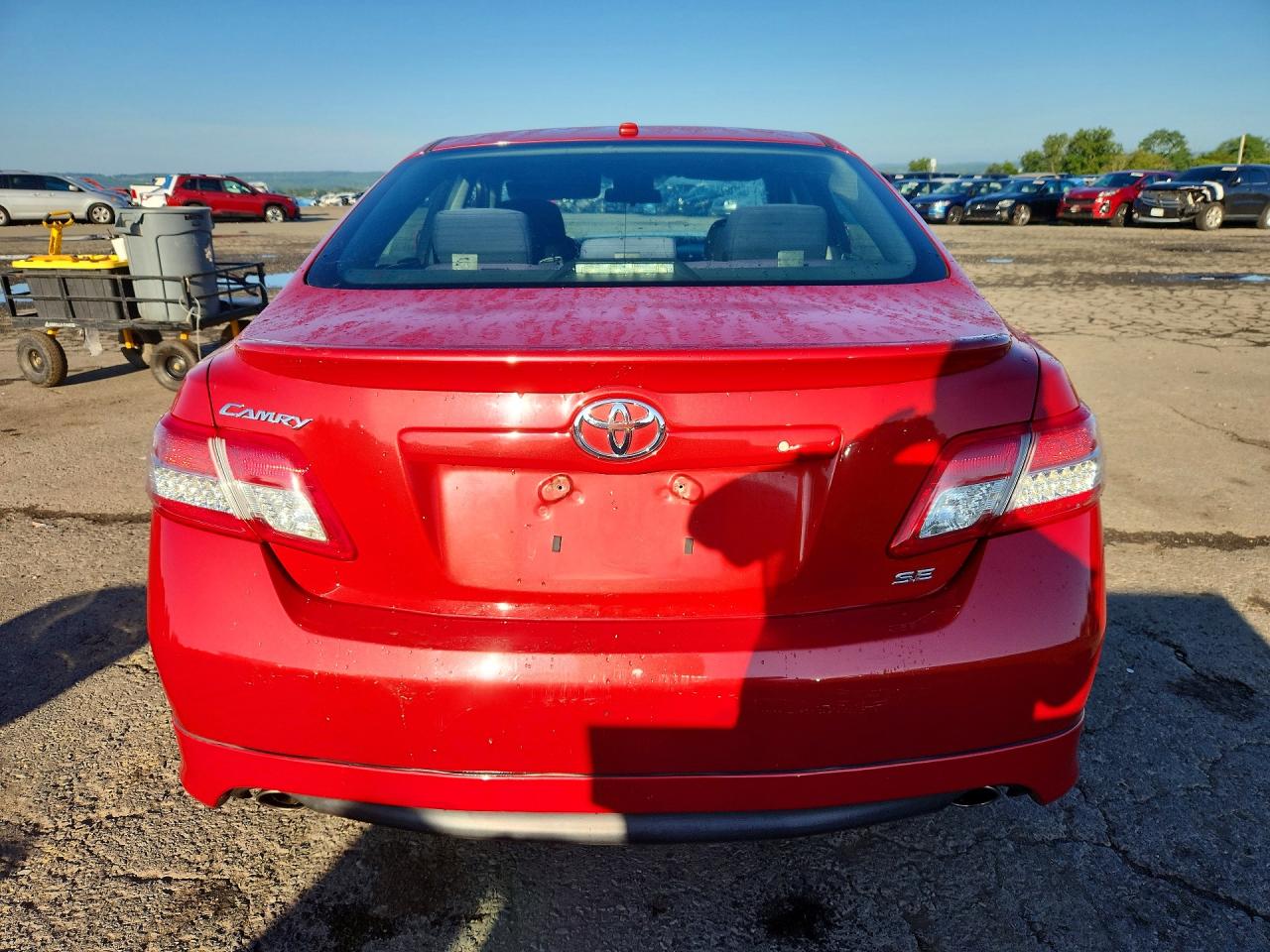 2011 Toyota Camry Se Red vin: 4T1BF3EK7BU673992