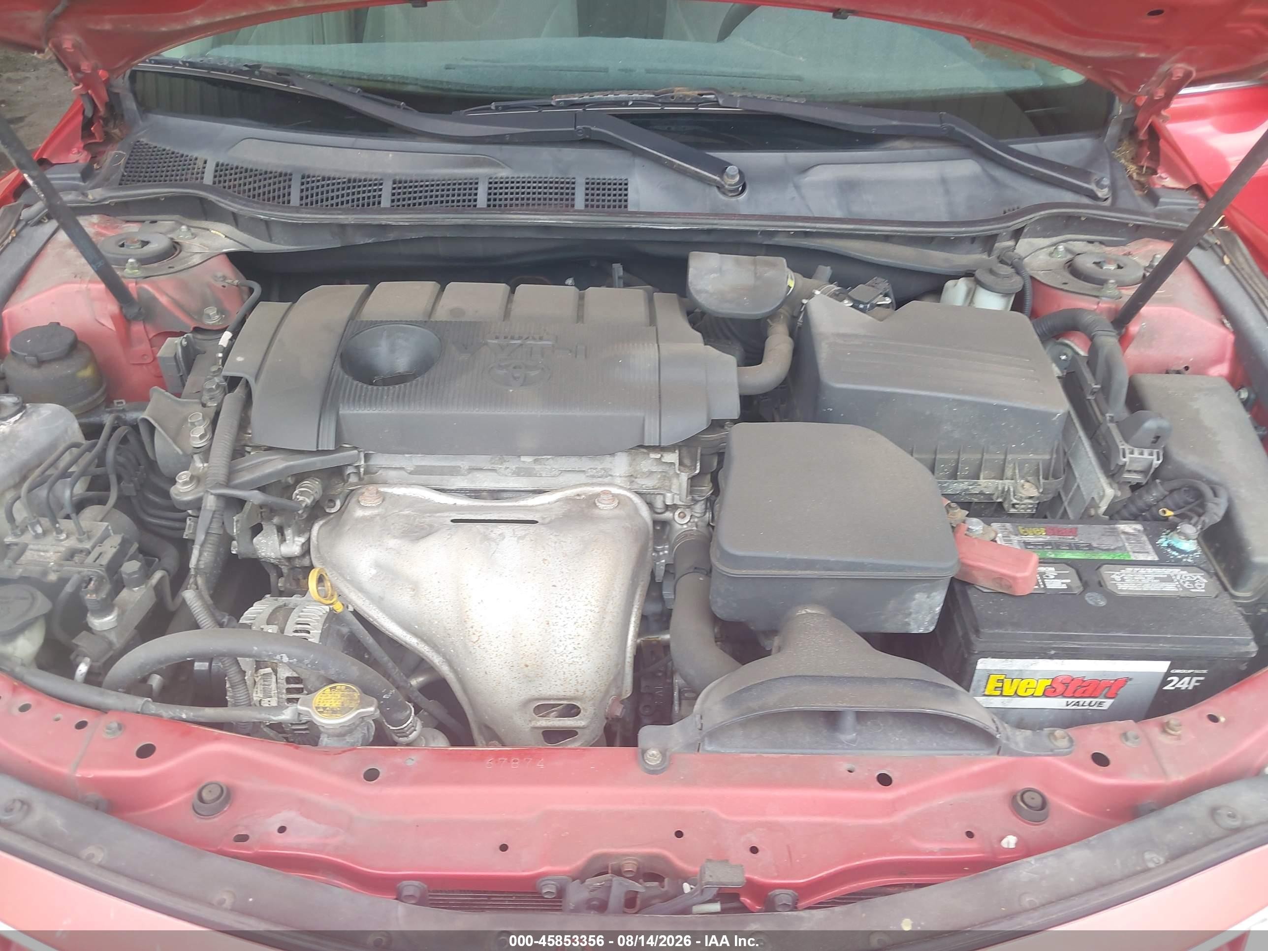 2011 Toyota Camry Le Red vin: 4T1BF3EK7BU691263