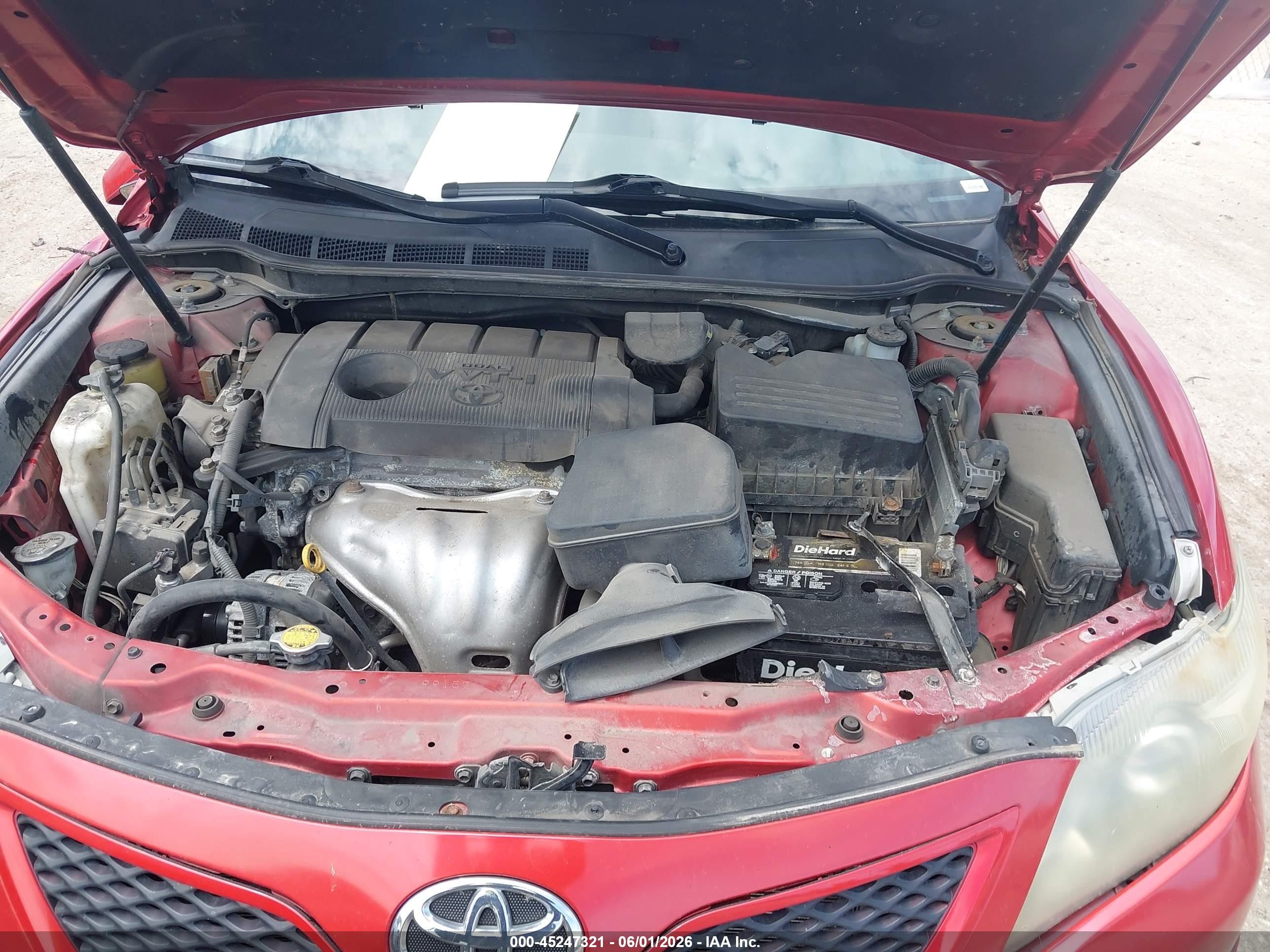 2011 Toyota Camry Se Red vin: 4T1BF3EK7BU712306