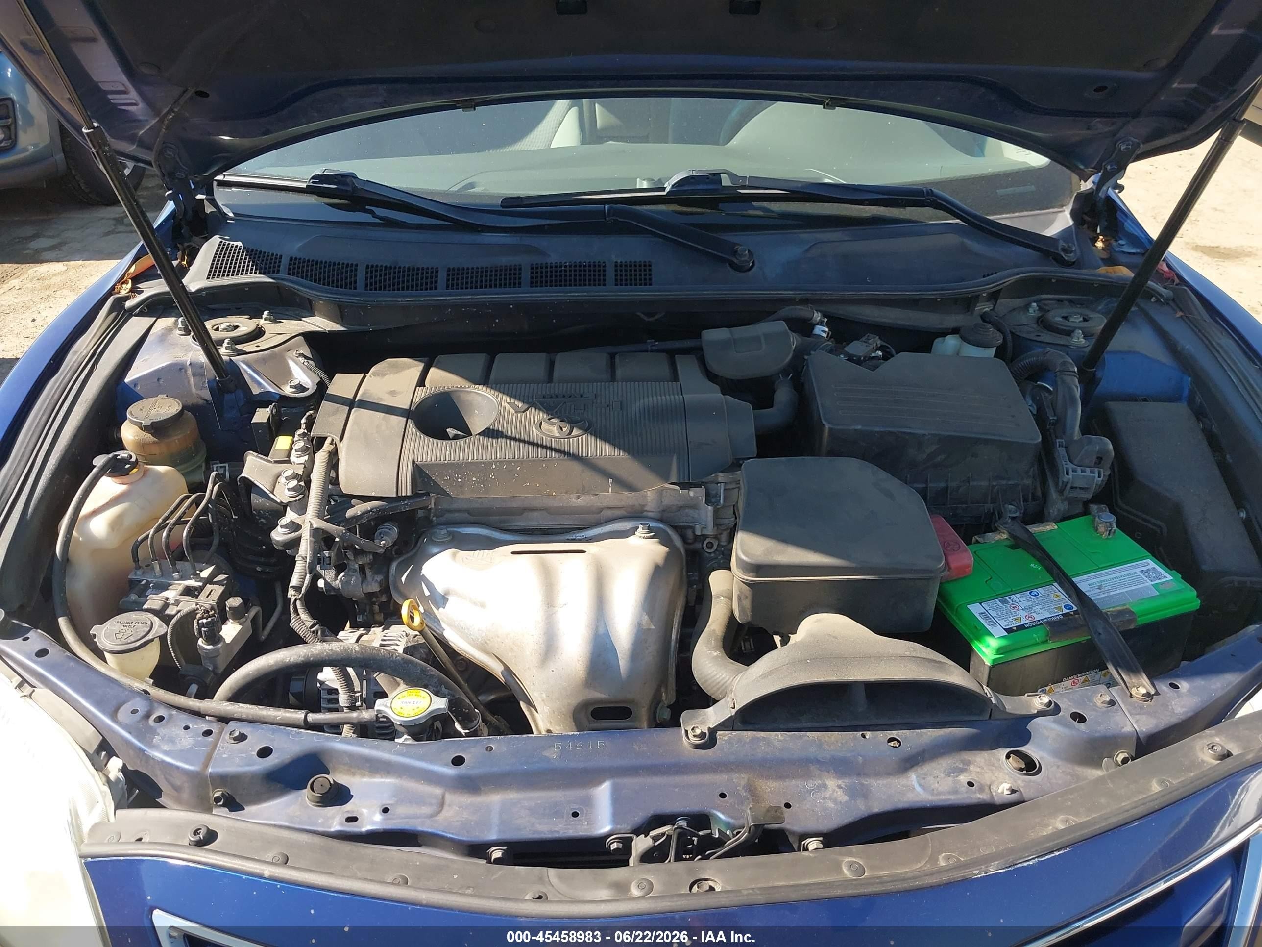 2011 Toyota Camry Le Blue vin: 4T1BF3EK7BU715481
