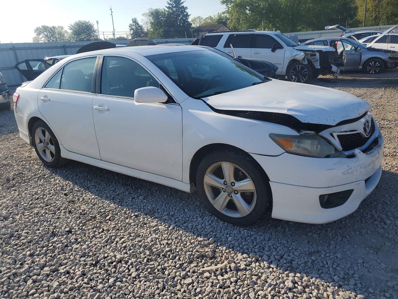 2011 Toyota Camry Se White vin: 4T1BF3EK7BU729025