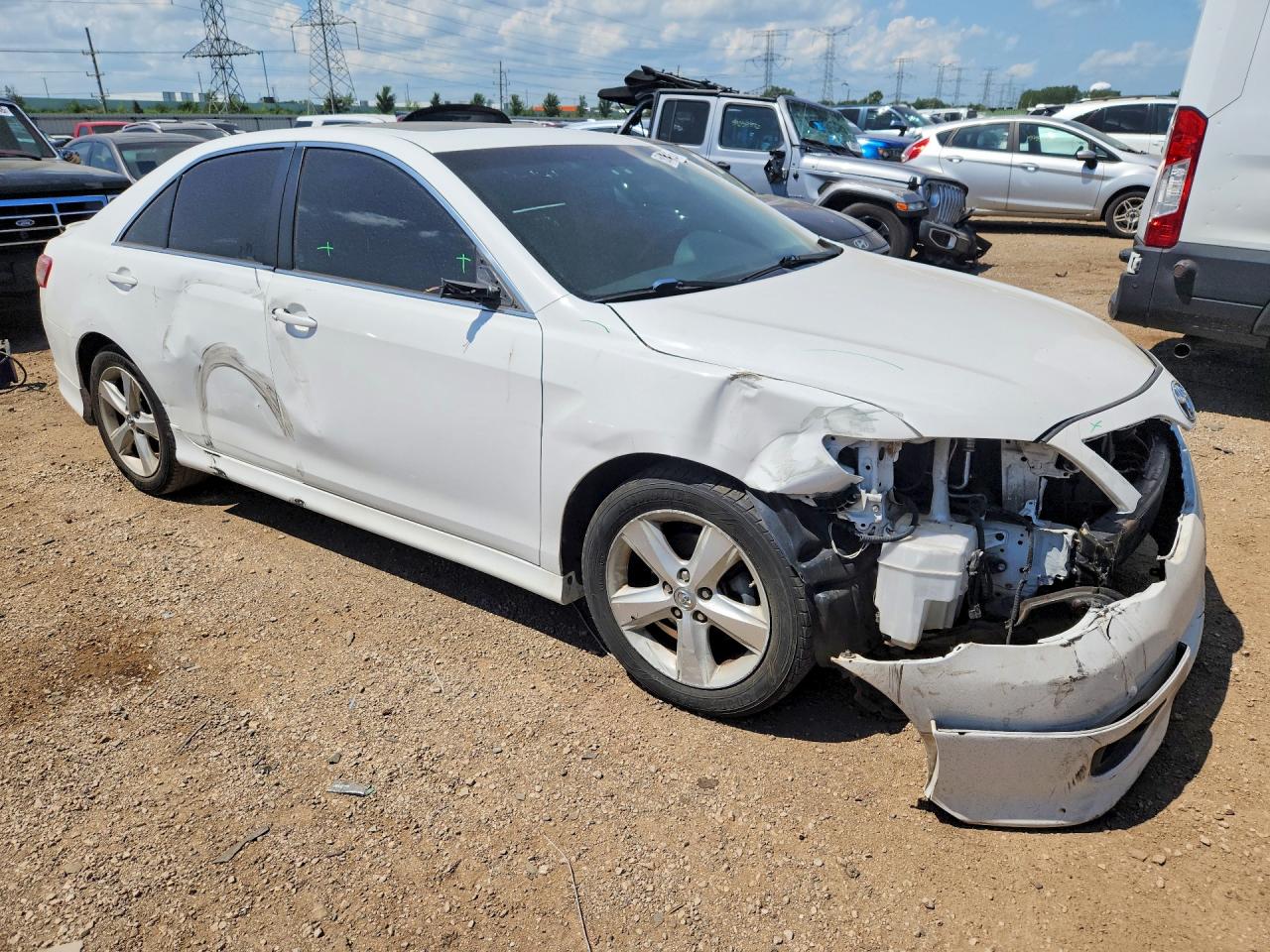 2011 Toyota Camry Se White vin: 4T1BF3EK7BU738128