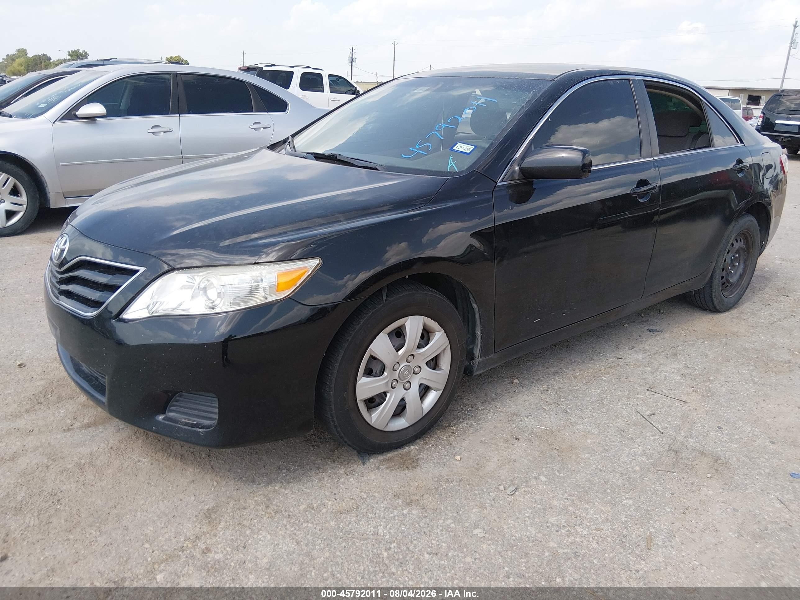 2011 Toyota Camry Le Black vin: 4T1BF3EK7BU738582
