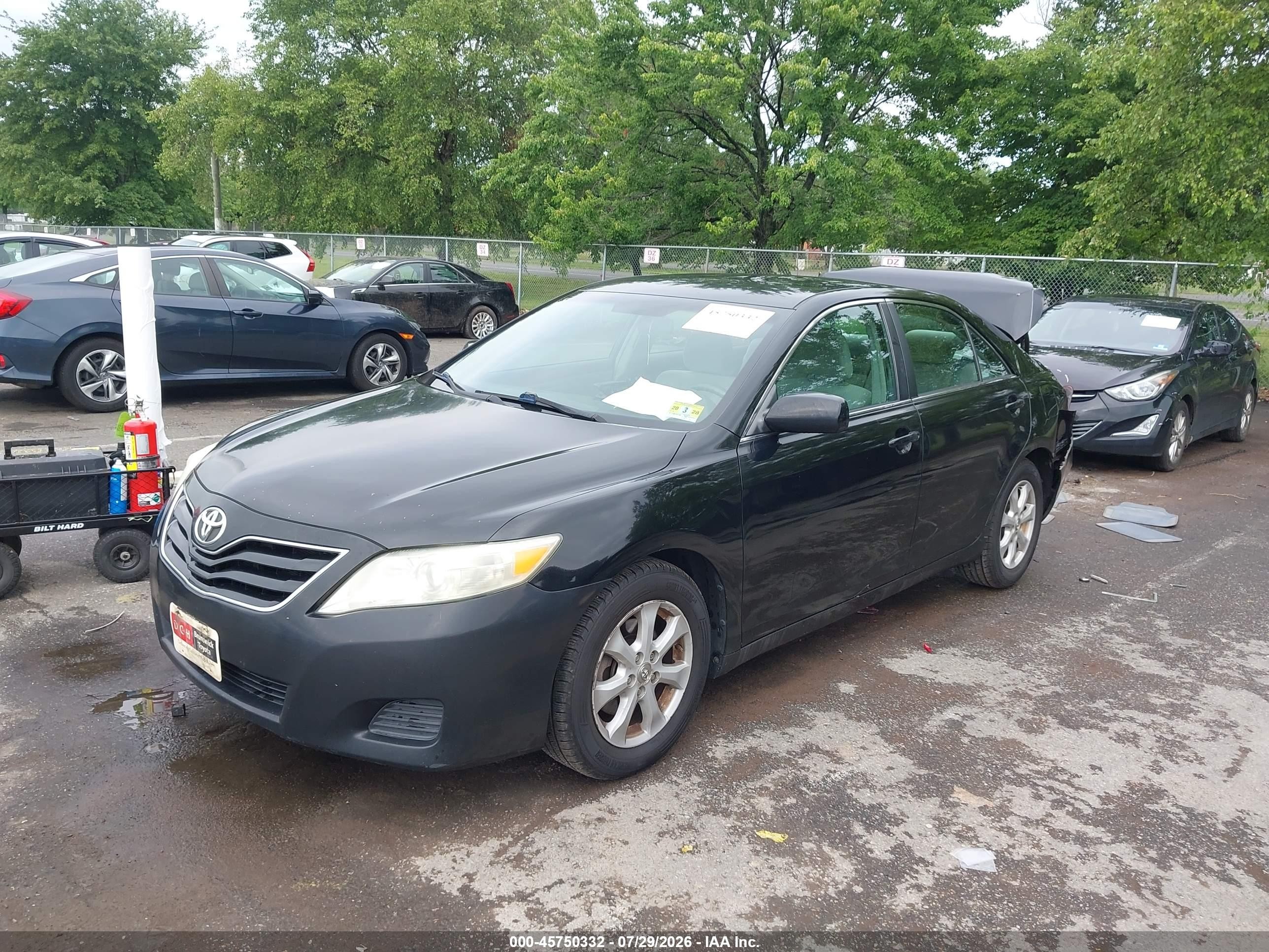 2011 Toyota Camry Le Black vin: 4T1BF3EK8BU118484