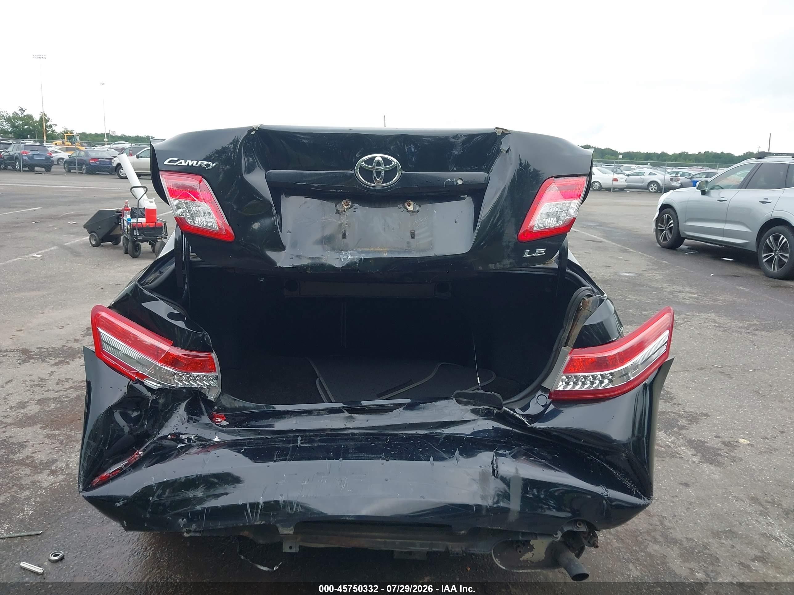 2011 Toyota Camry Le Black vin: 4T1BF3EK8BU118484