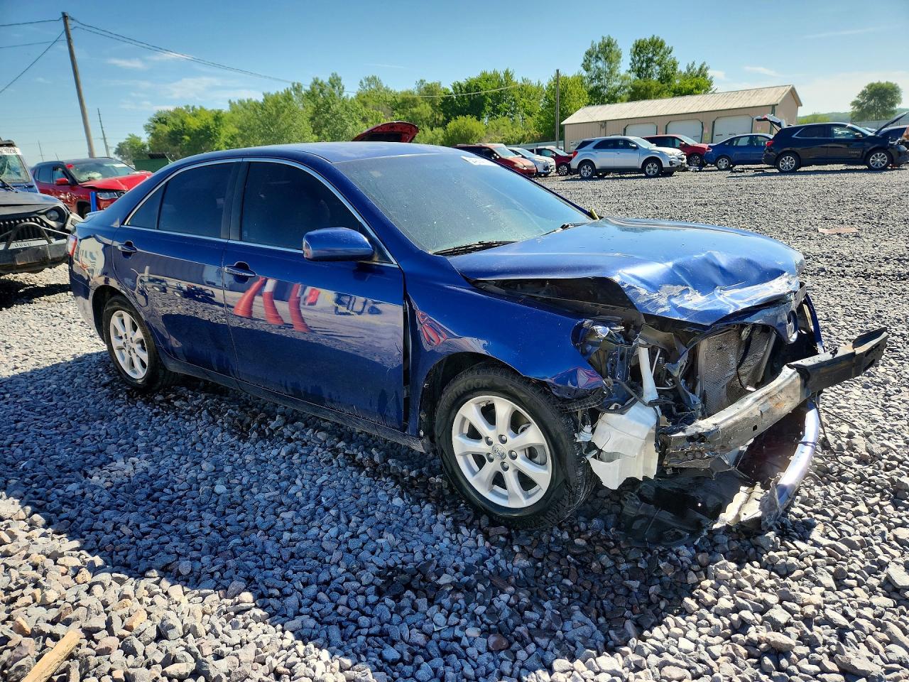 2011 Toyota Camry Le Blue vin: 4T1BF3EK8BU591043