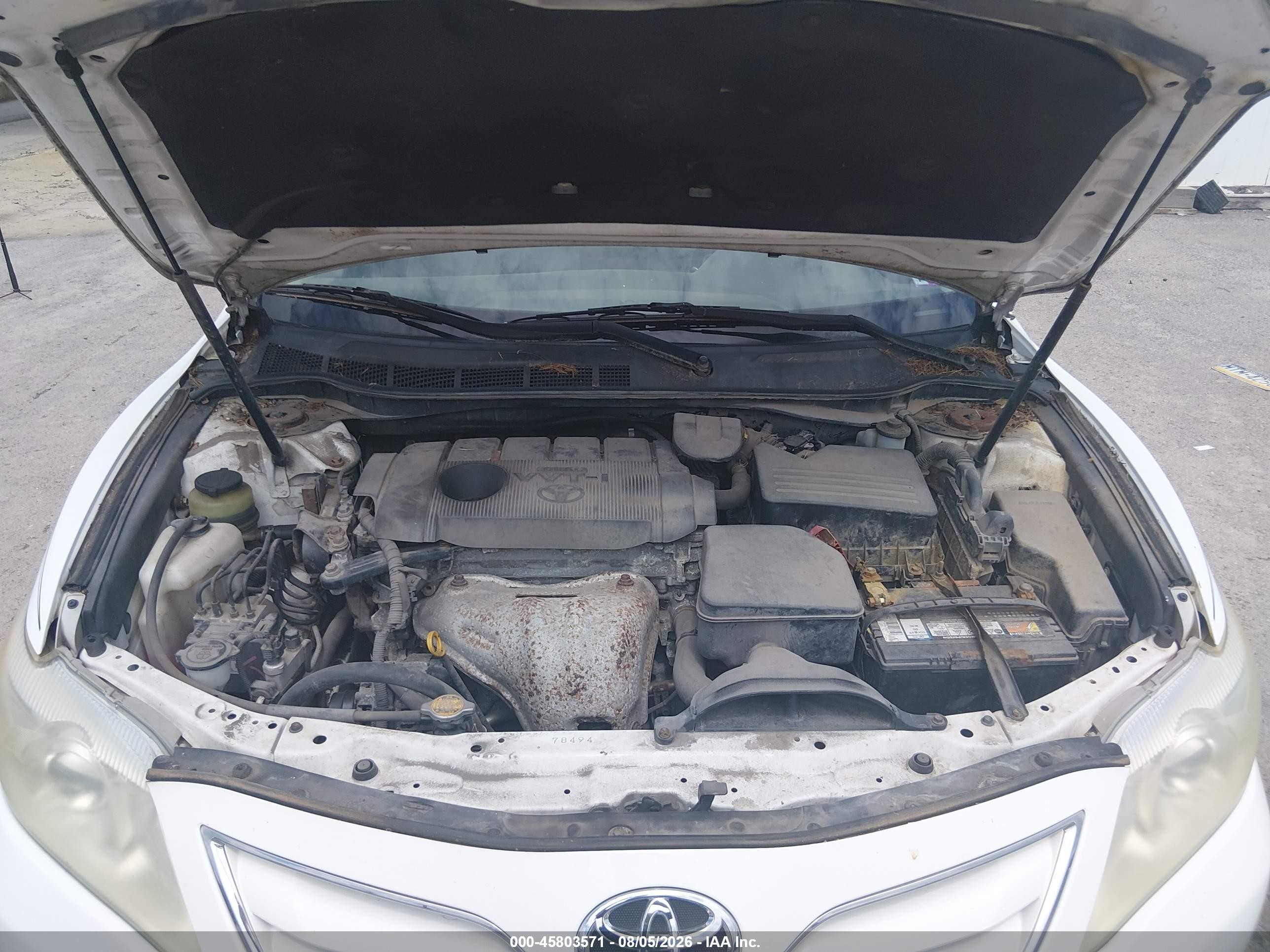 2011 Toyota Camry Le White vin: 4T1BF3EK8BU633047