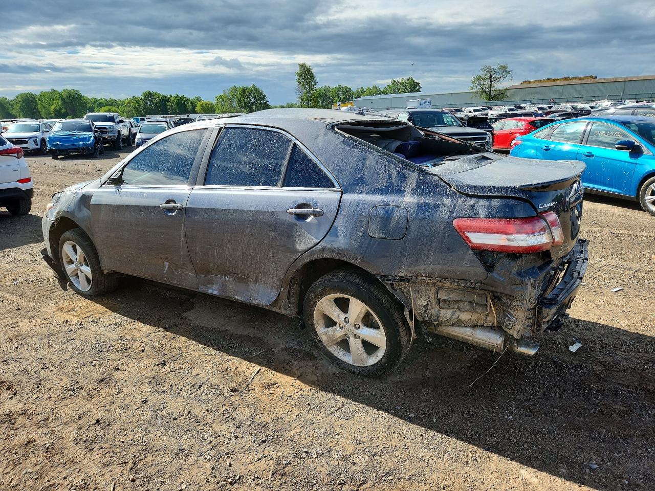 2011 Toyota Camry Se Gray vin: 4T1BF3EK8BU661382