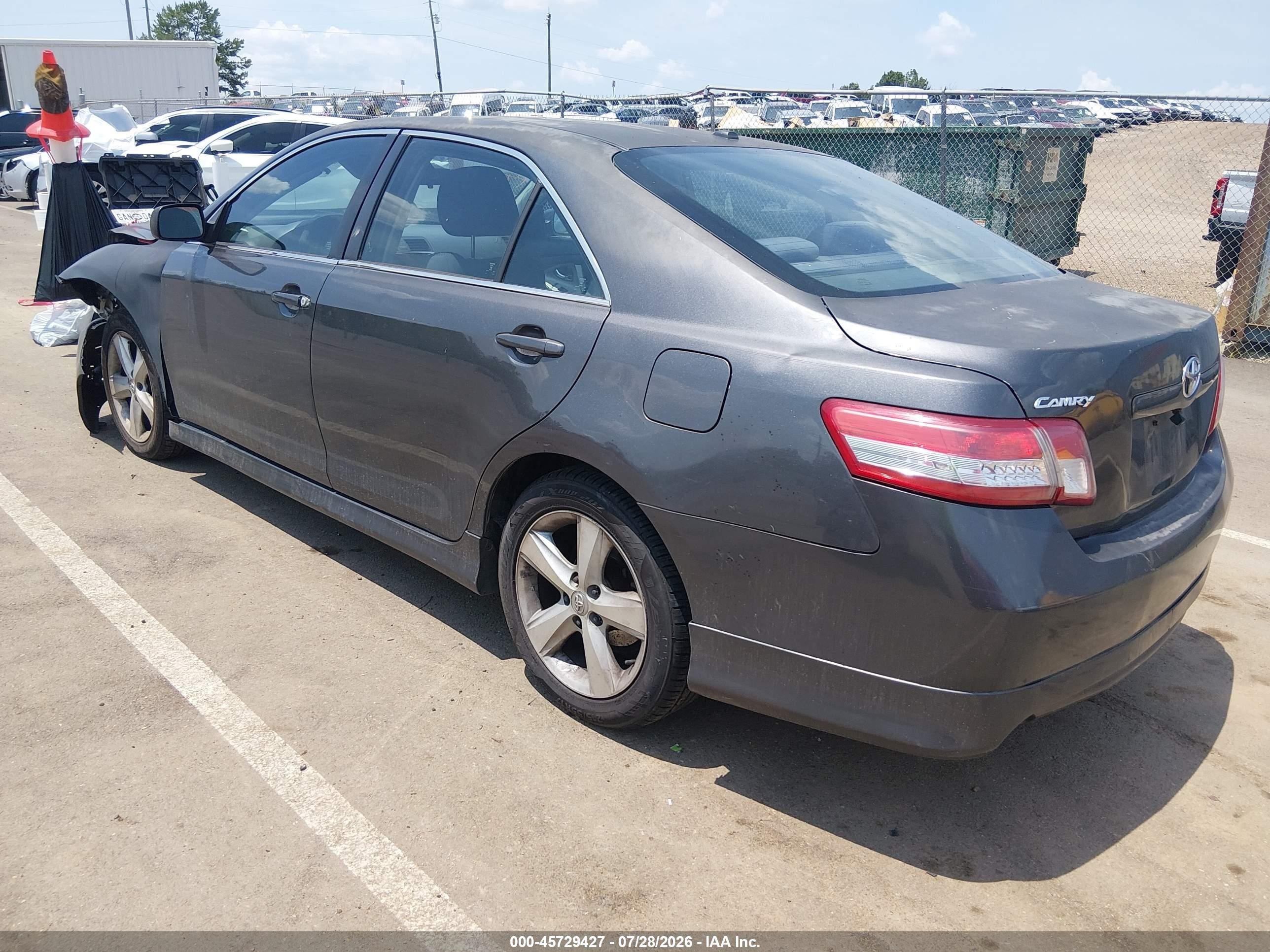 2011 Toyota Camry Se Gray vin: 4T1BF3EK8BU678876