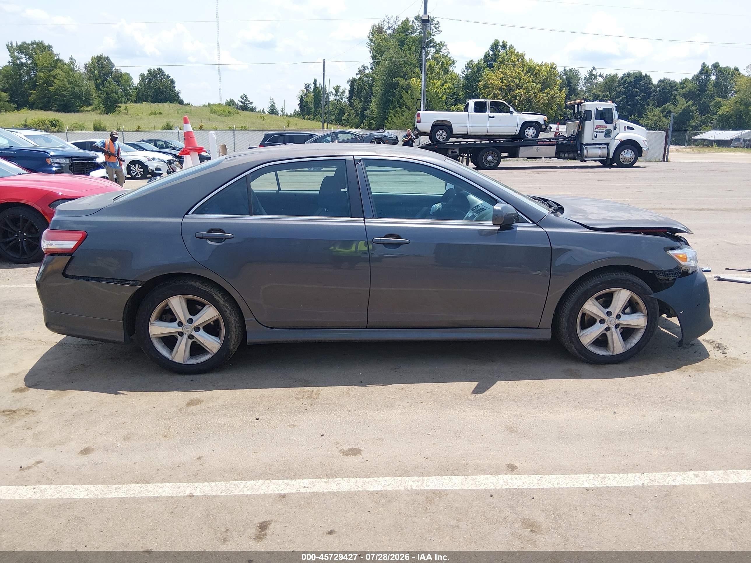 2011 Toyota Camry Se Gray vin: 4T1BF3EK8BU678876