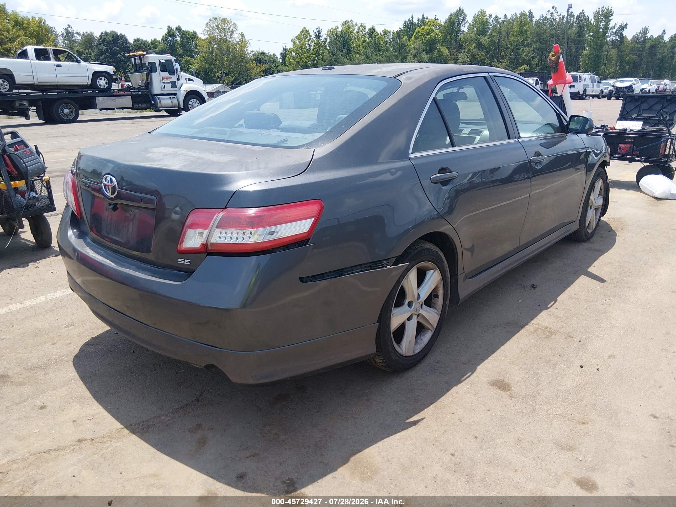 2011 Toyota Camry Se Gray vin: 4T1BF3EK8BU678876