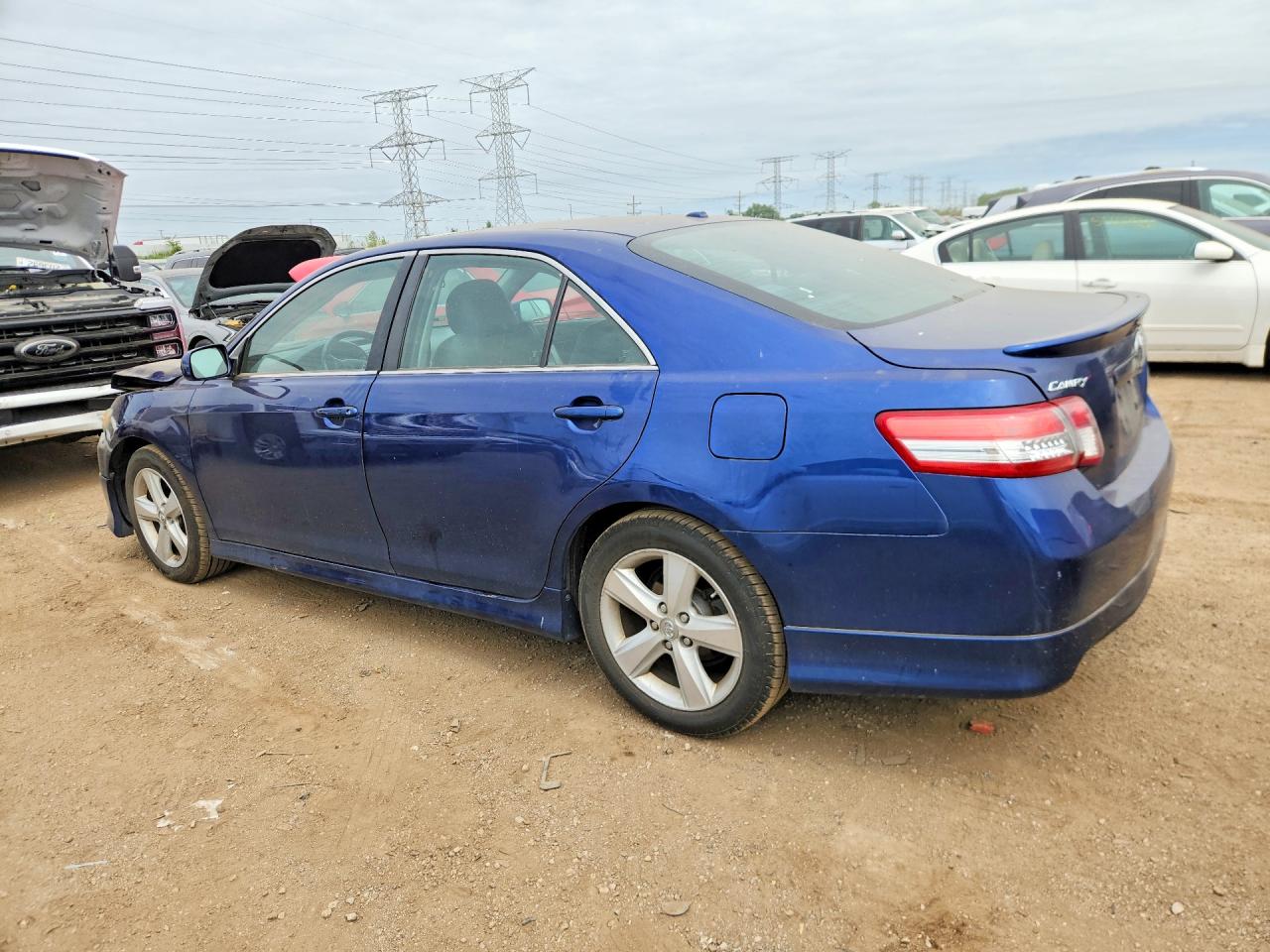 2011 Toyota Camry Se Blue vin: 4T1BF3EK8BU721113