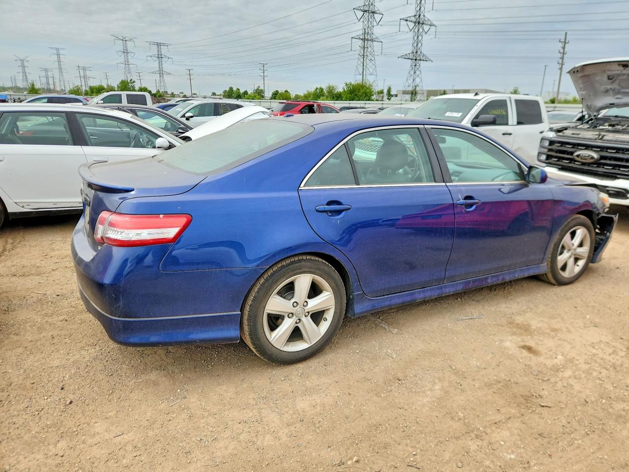 2011 Toyota Camry Se Blue vin: 4T1BF3EK8BU721113
