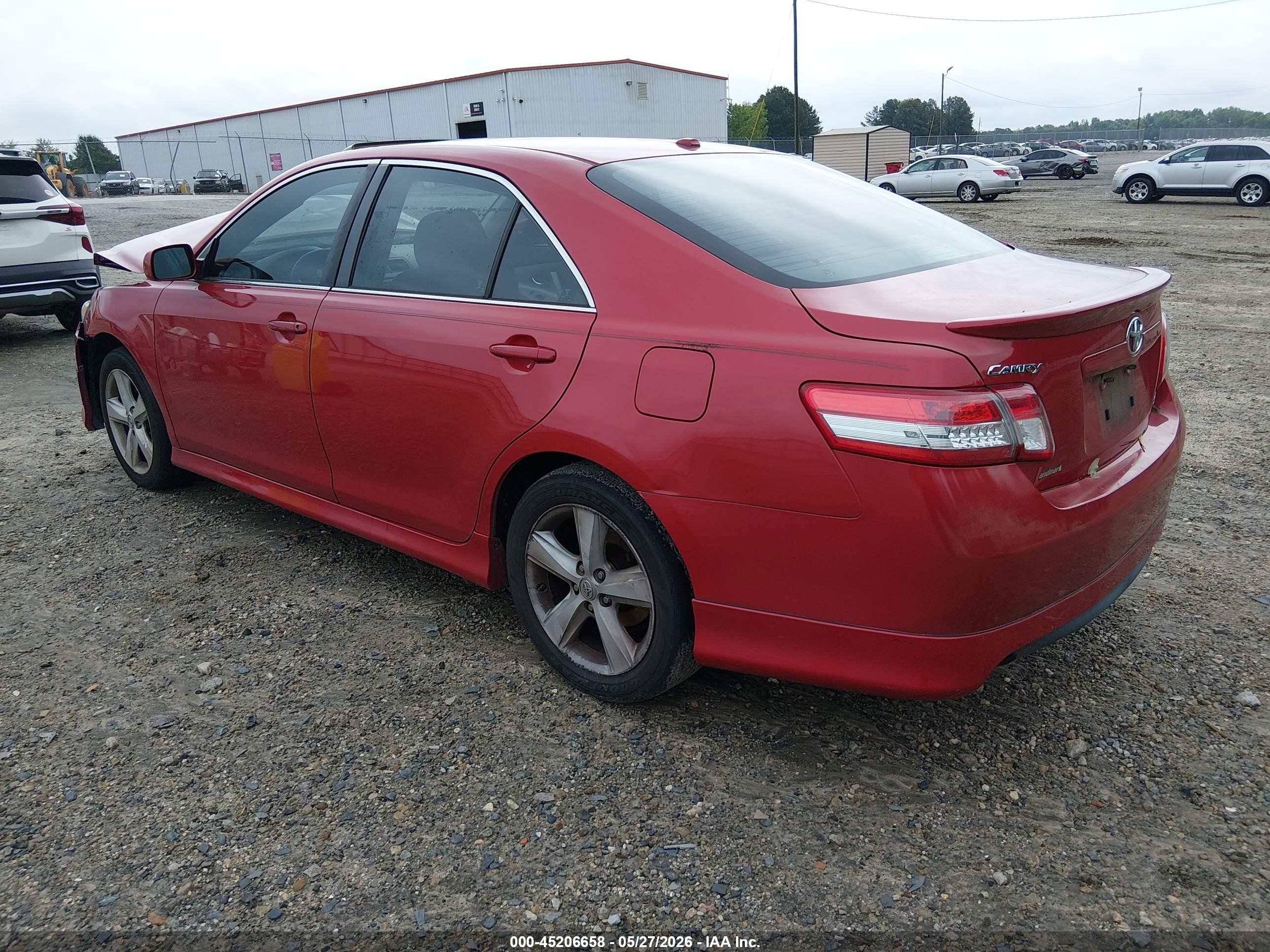 2011 Toyota Camry Se Red vin: 4T1BF3EK8BU741278