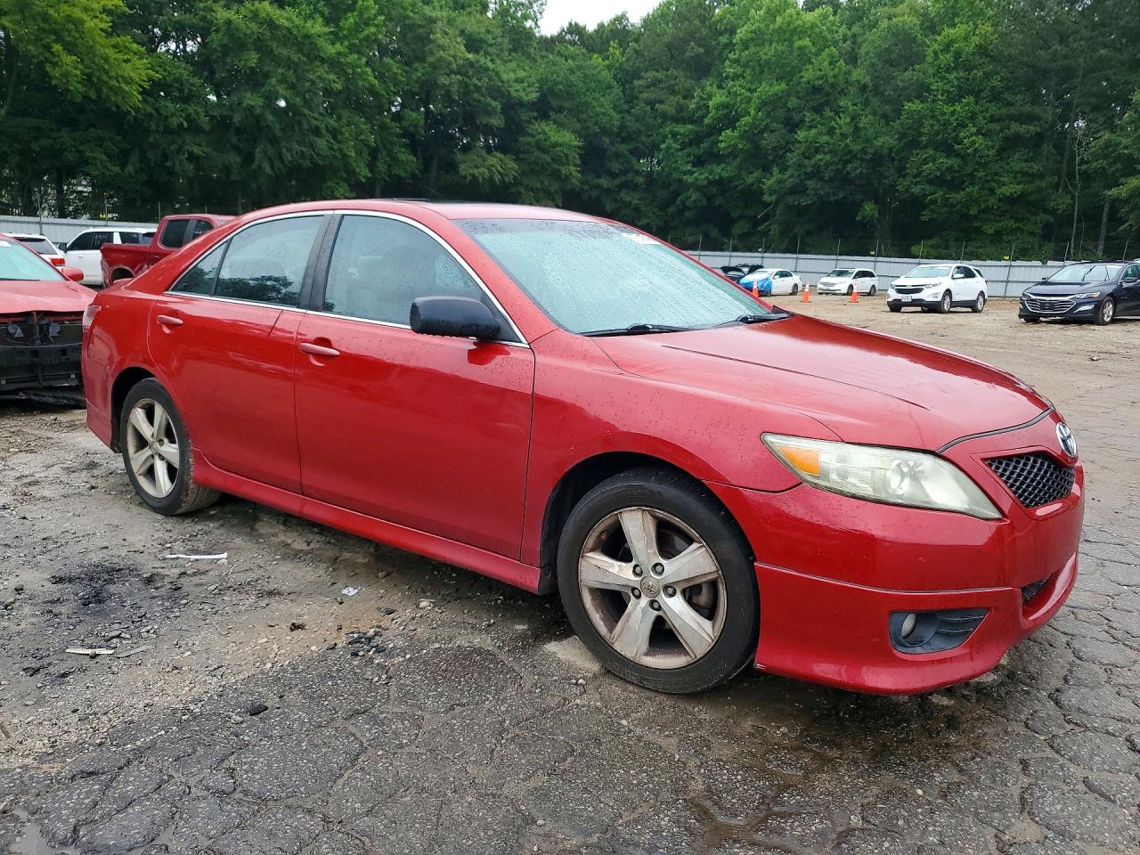2011 Toyota Camry Se Red vin: 4T1BF3EK8BU751860