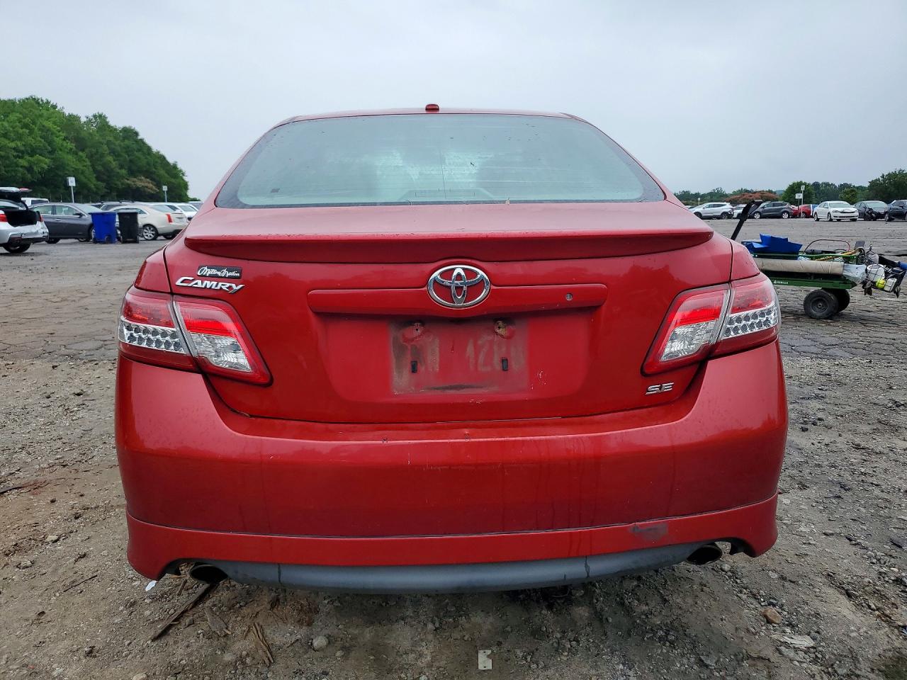 2011 Toyota Camry Se Red vin: 4T1BF3EK8BU751860