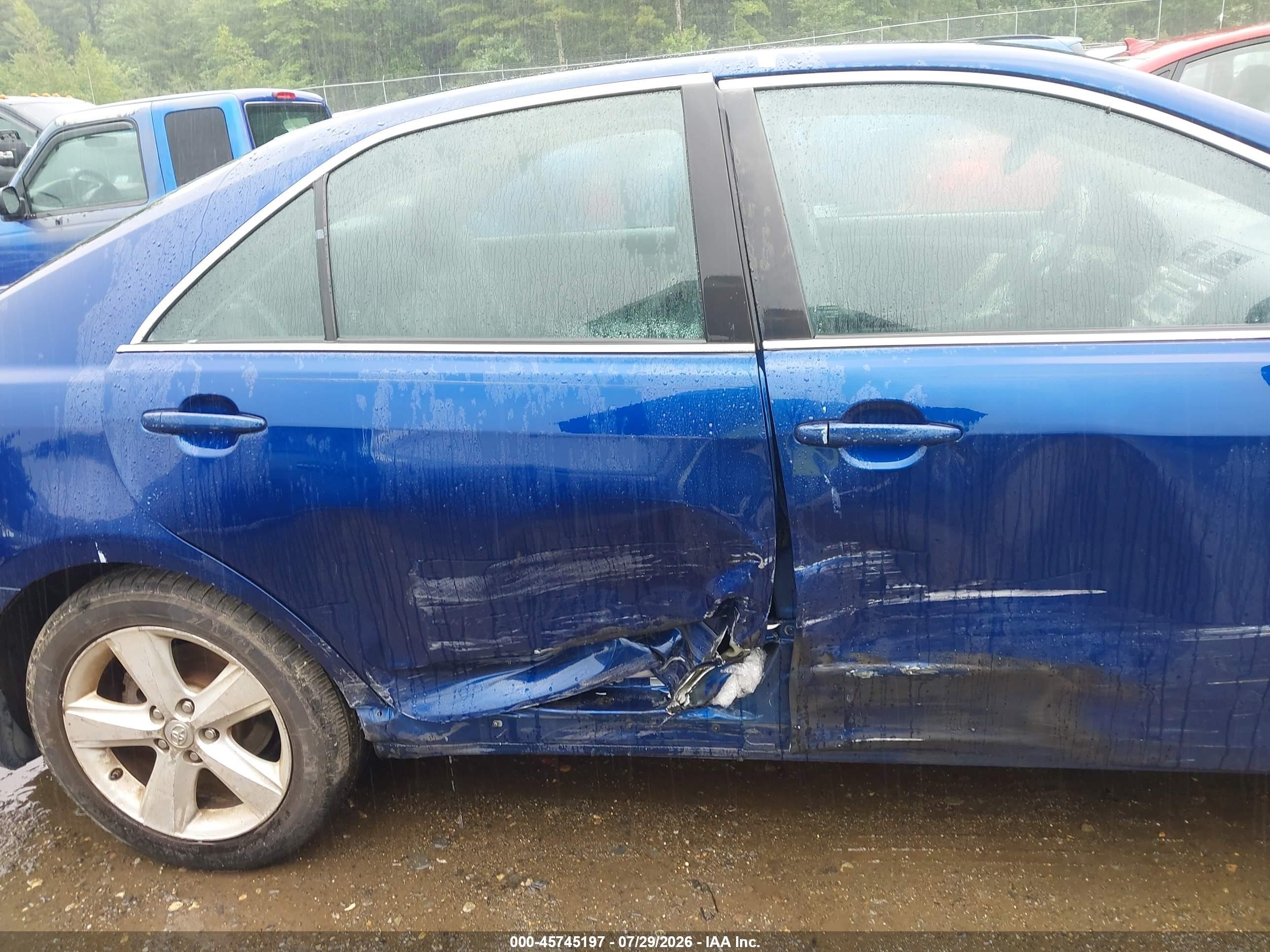 2011 Toyota Camry Se Blue vin: 4T1BF3EK8BU753706