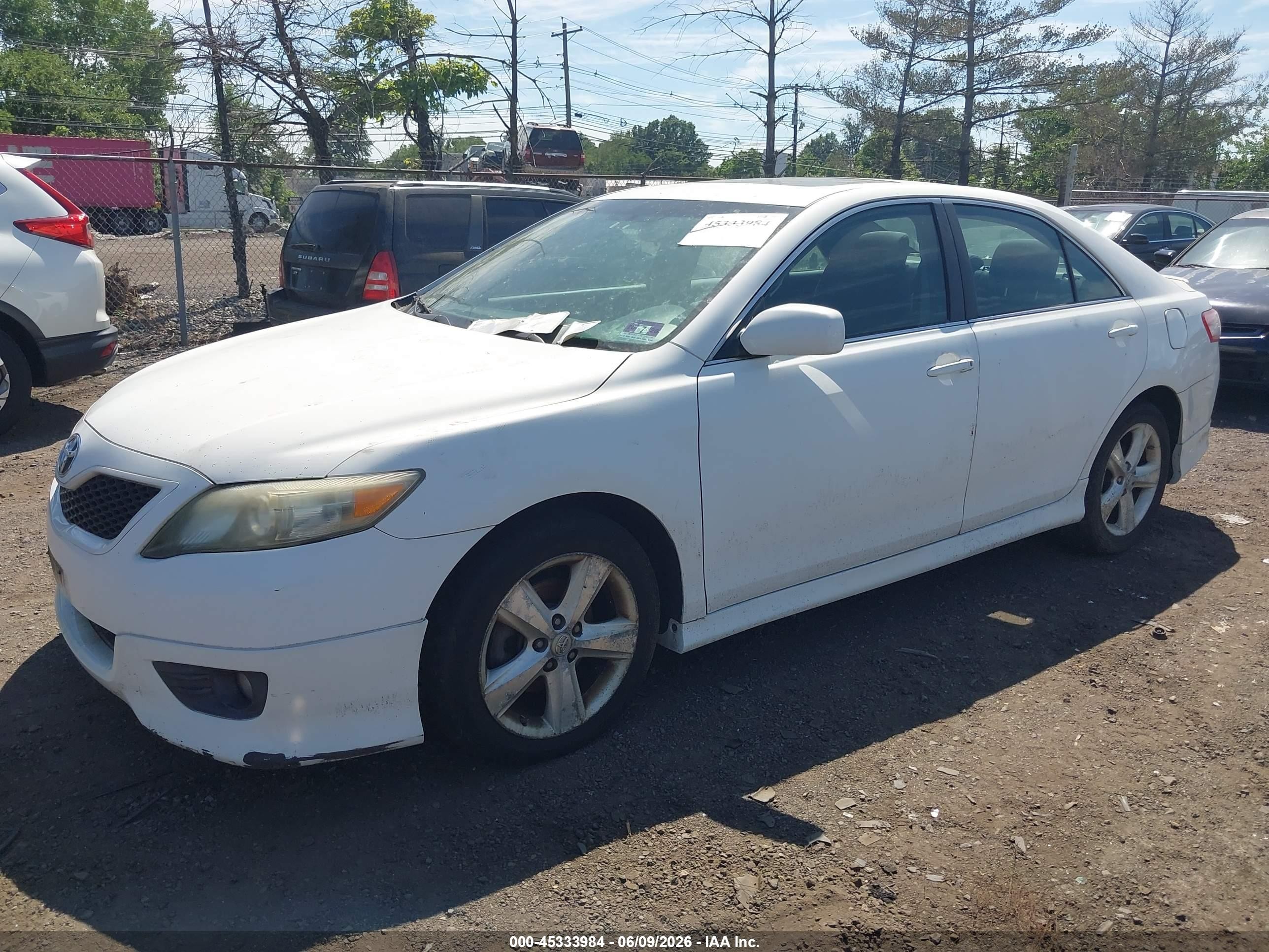 2011 Toyota Camry Se White vin: 4T1BF3EK8BU754998